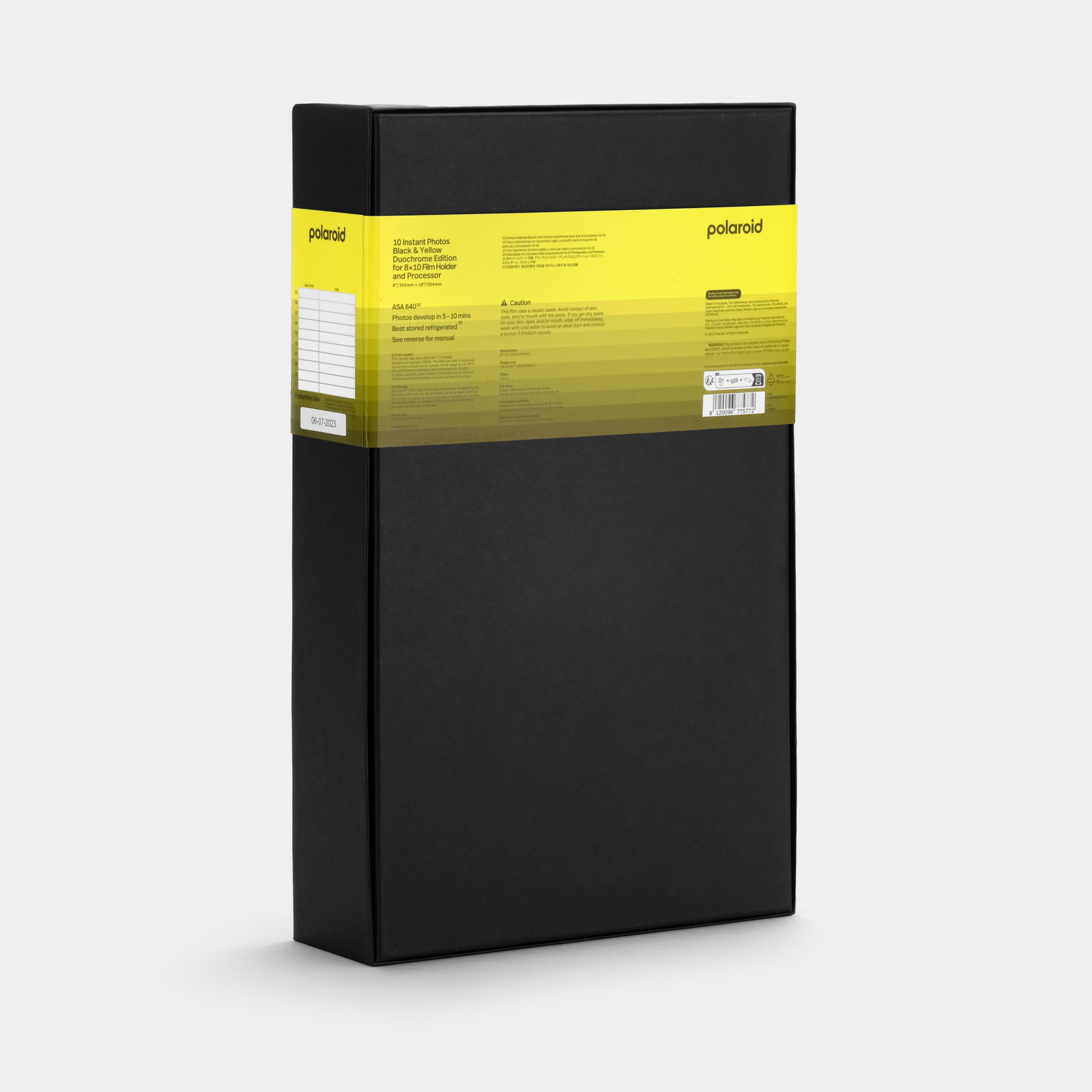 Polaroid Duochrome Film for 8 x 10 - Black & Yellow Edition