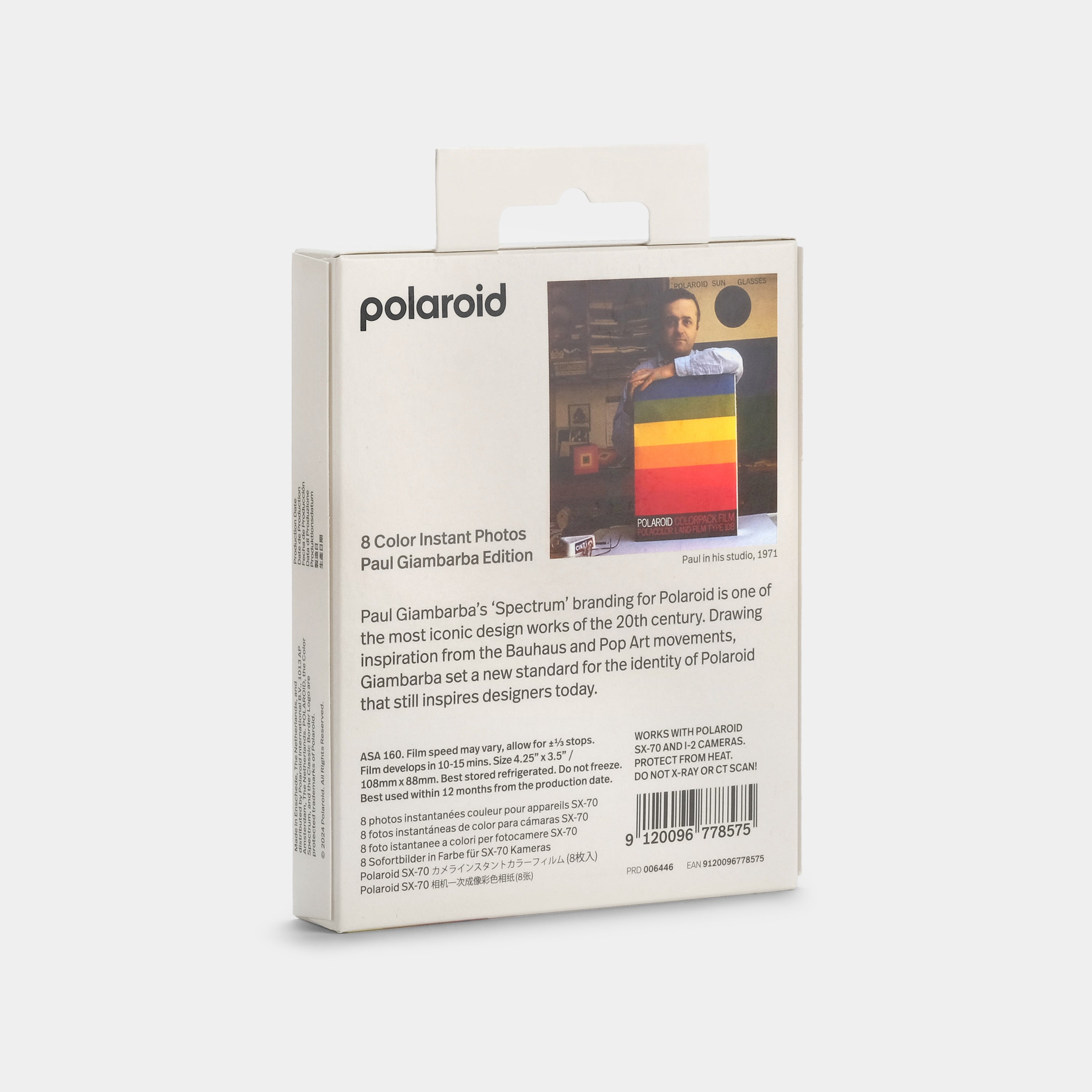 Polaroid Color SX-70 Instant Film - Paul Giambarba Edition