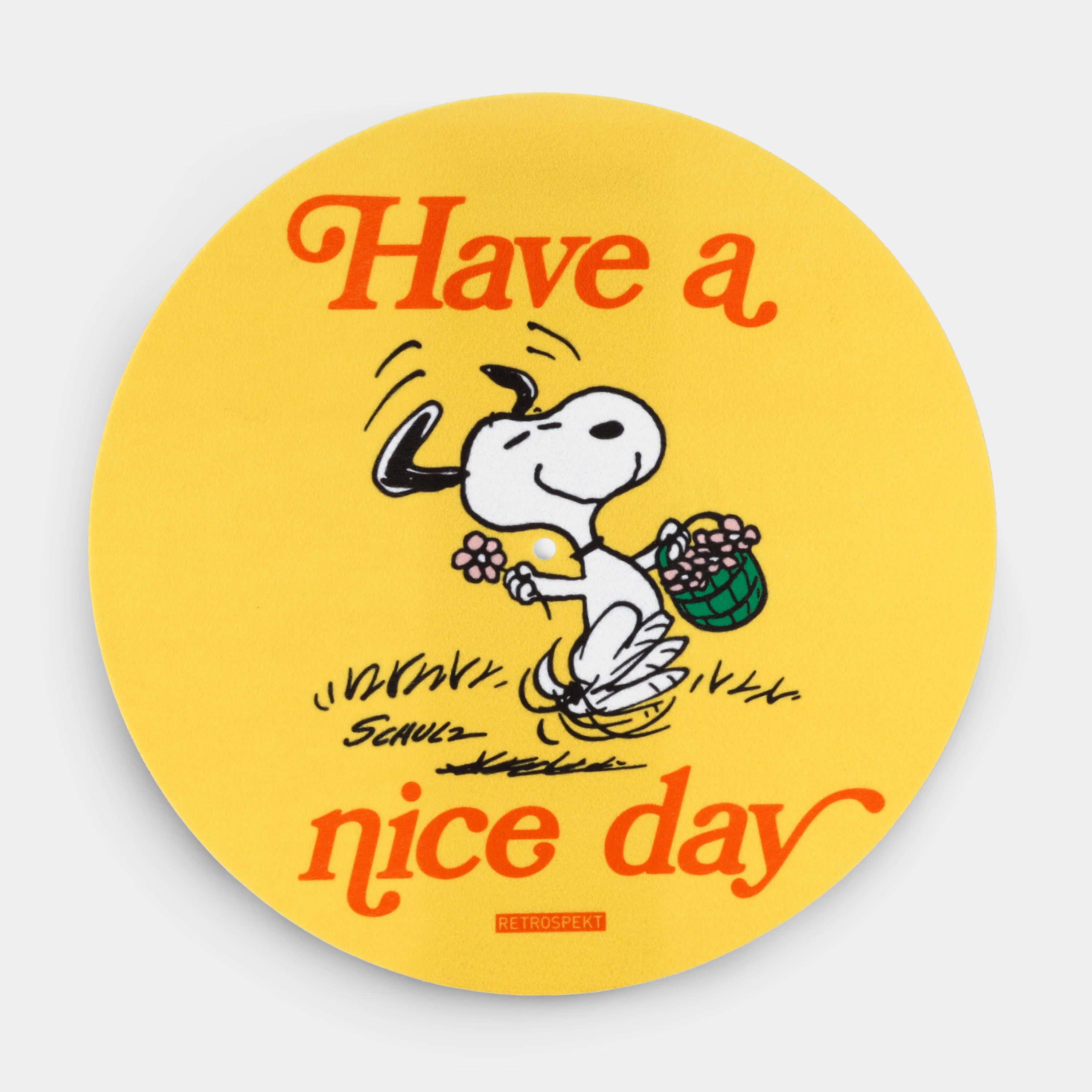 Snoopy "Have A Nice Day" Double-Sided Turntable Slipmat