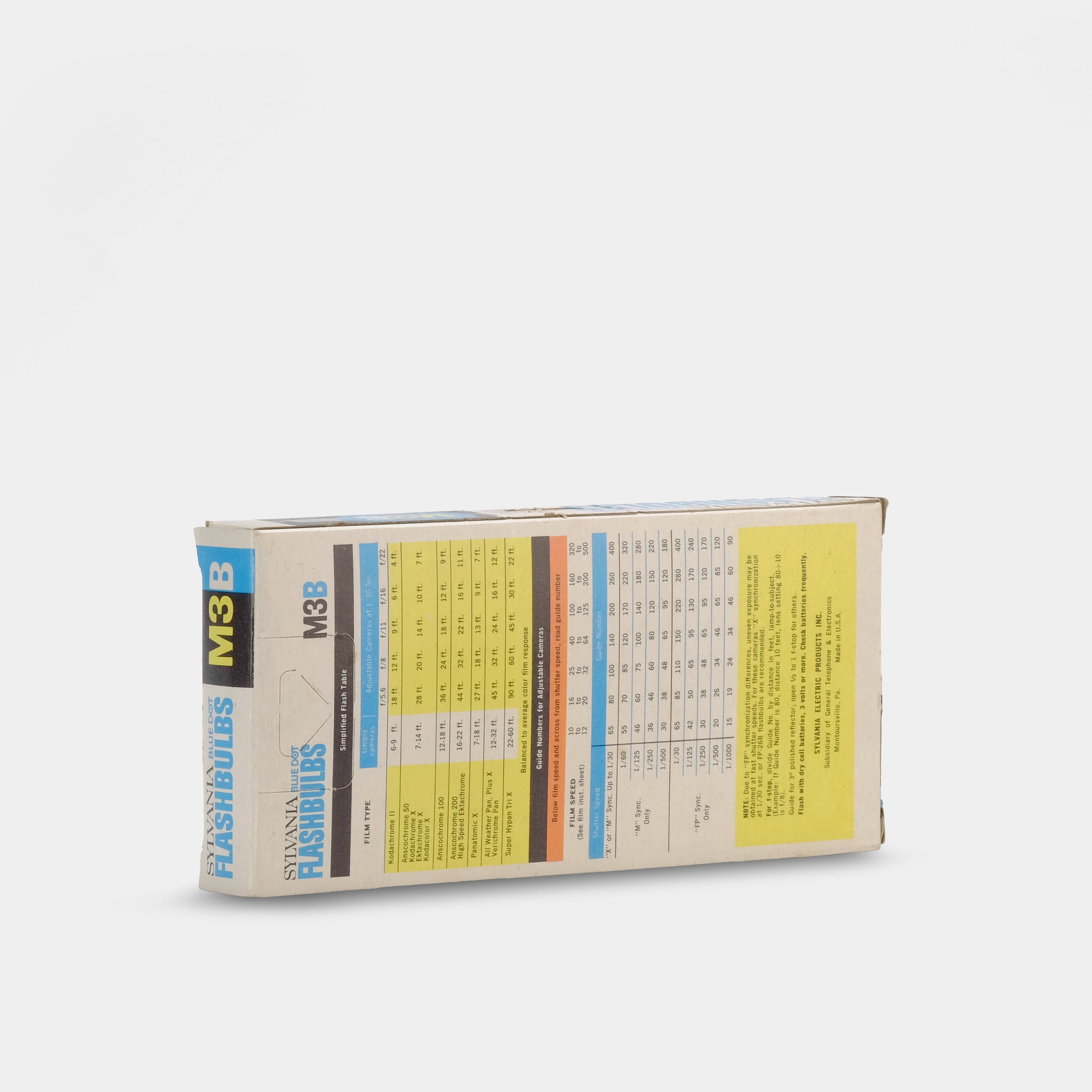 M3B Packfilm Flash Bulbs