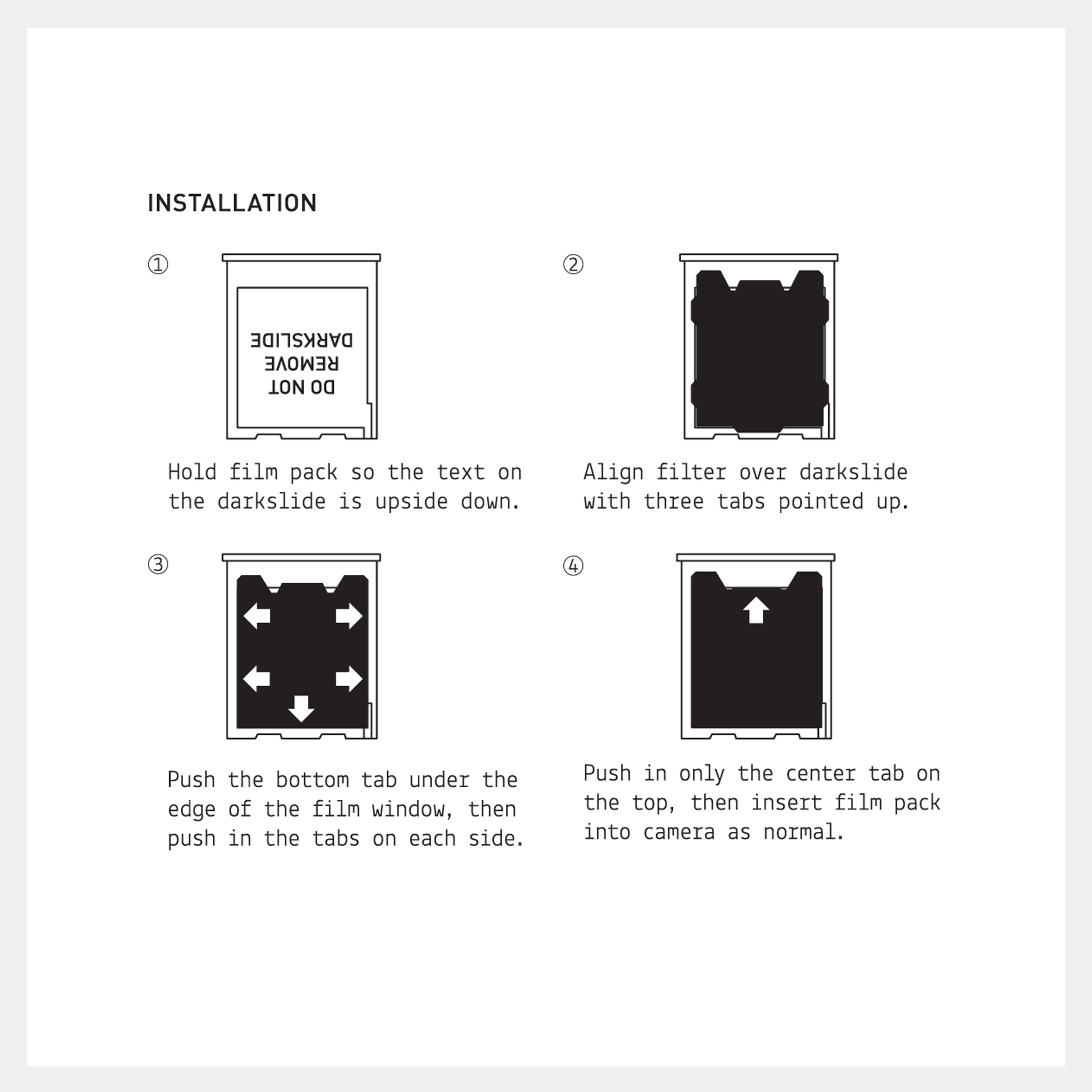 Colored Gel Filters for Instant Film Cameras (5-Pack)