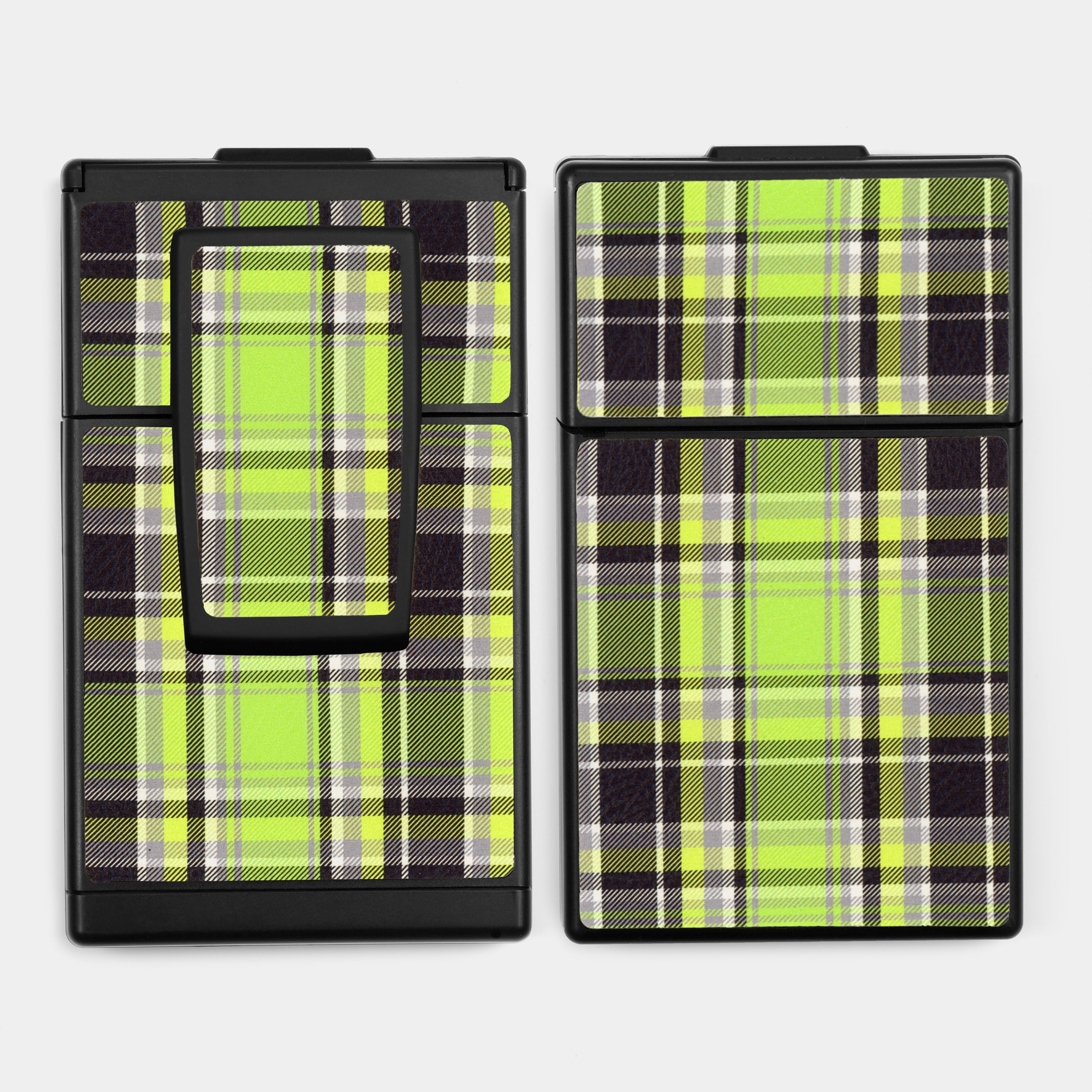 SX-70/SLR-680 Green Plaid Vegan Leather Camera Skins