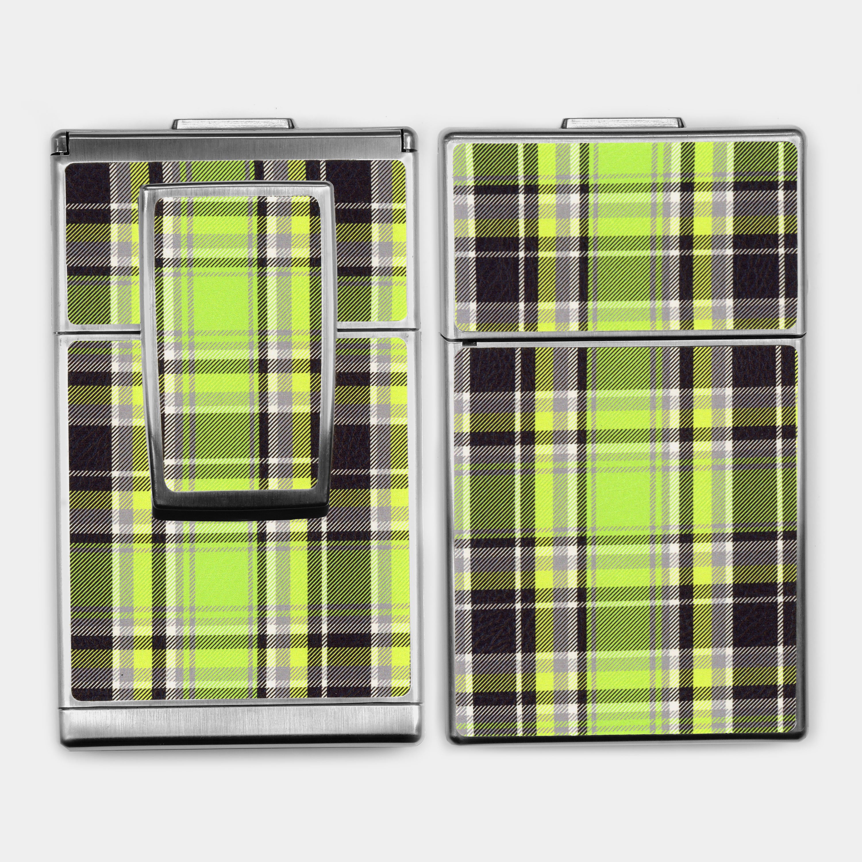 SX-70/SLR-680 Green Plaid Vegan Leather Camera Skins