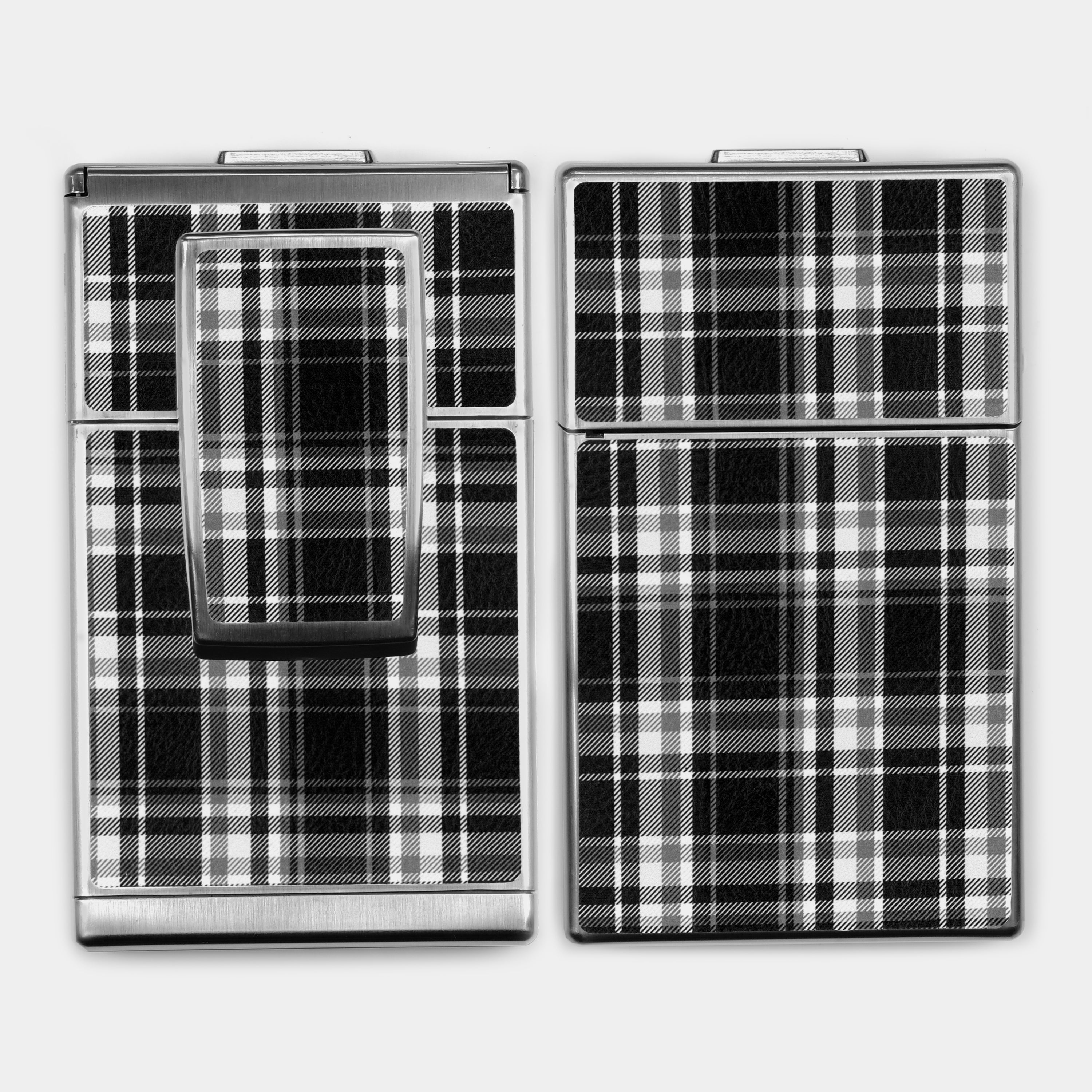 SX-70/SLR-680 Black and White Plaid Vegan Leather Camera Skins