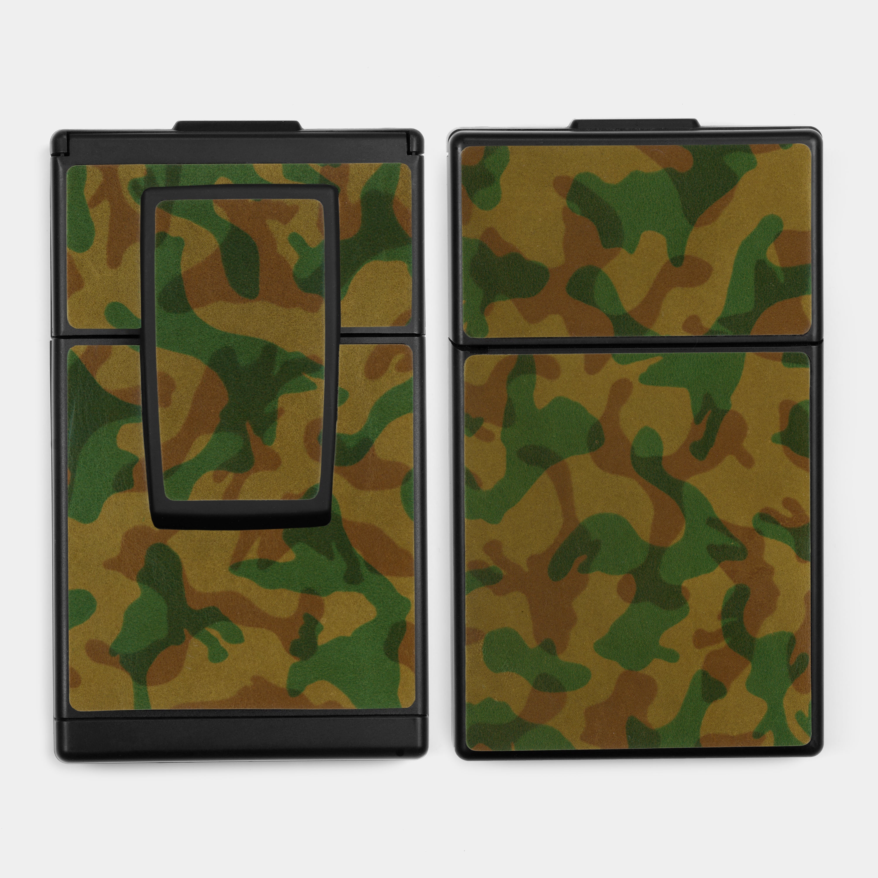 SX-70/SLR-680 Woodlands Camo Print Leather Camera Skins