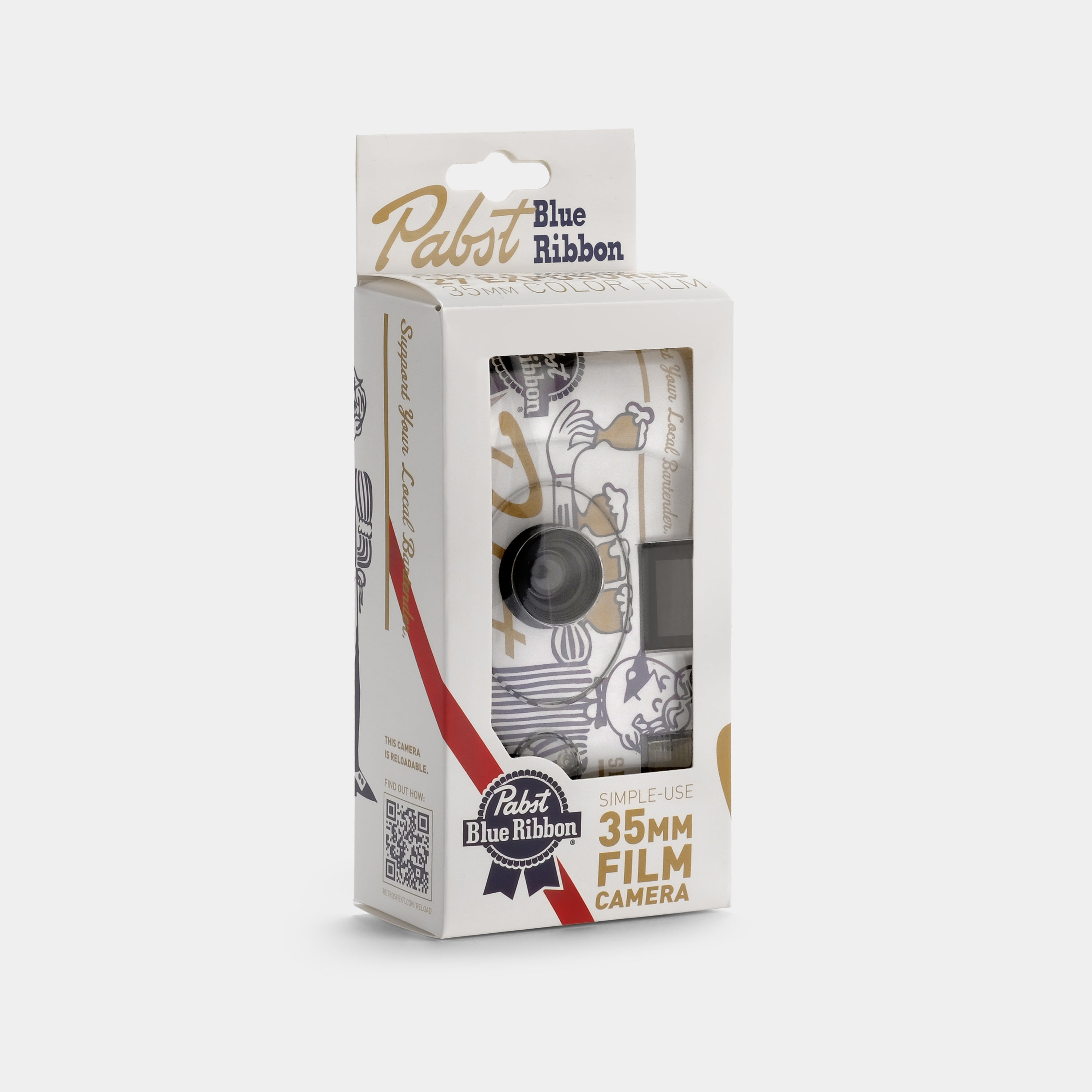 Pabst Blue Ribbon Simple-Use 35mm Film Camera