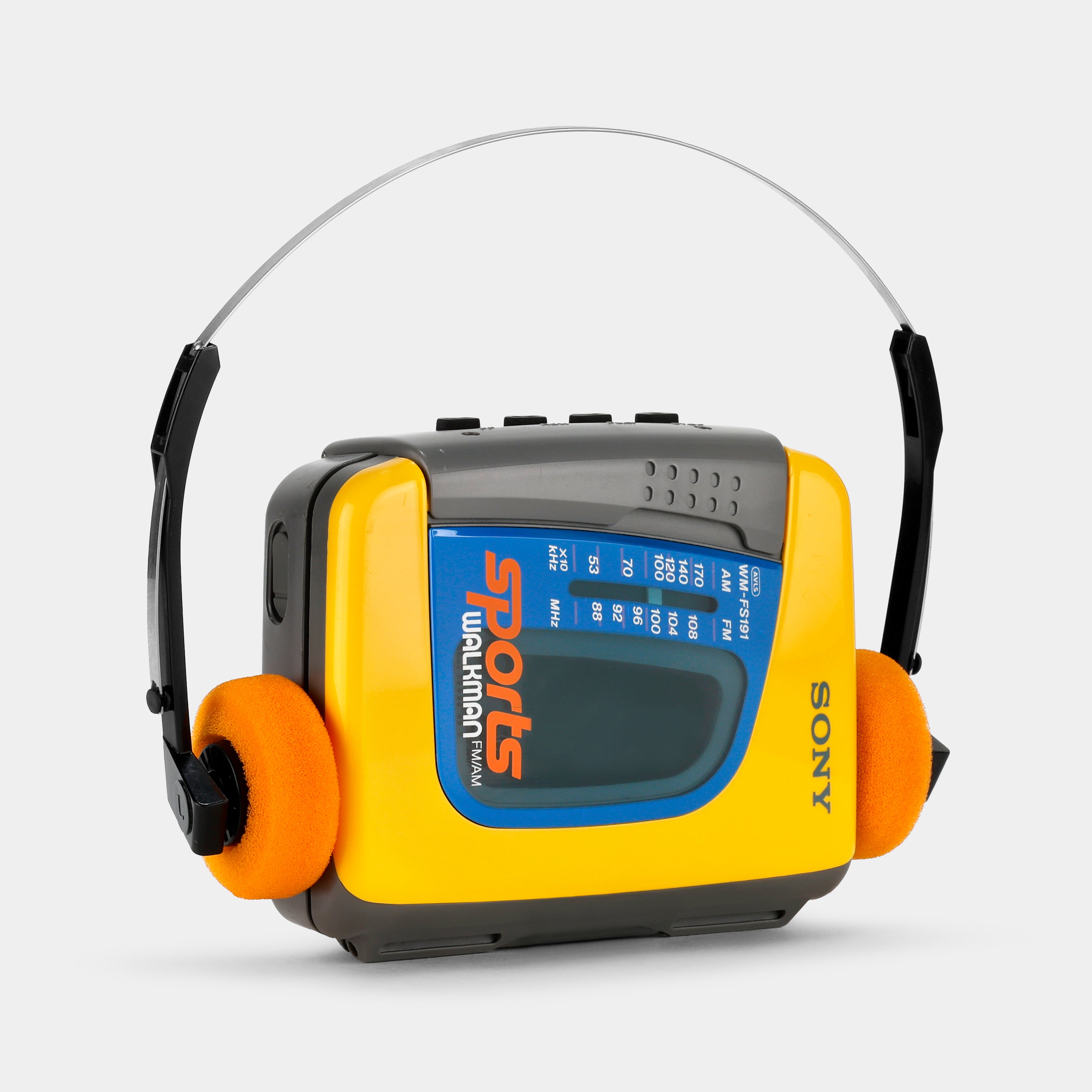 Sony Sports Walkman WM-FS191 Yellow AM/FM Portable Cassette Player