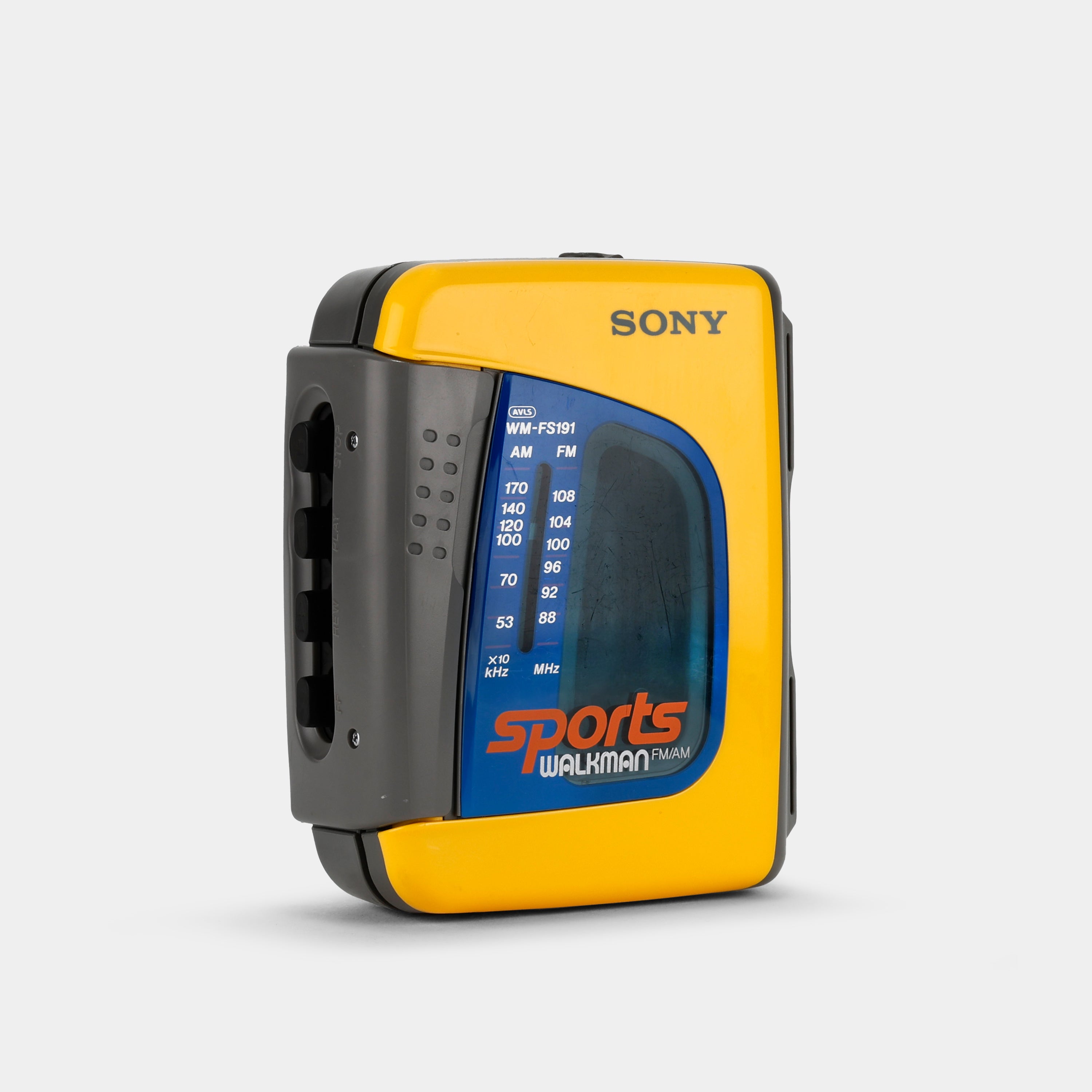 Sony Sports Walkman WM-FS191 Yellow AM/FM Portable Cassette Player