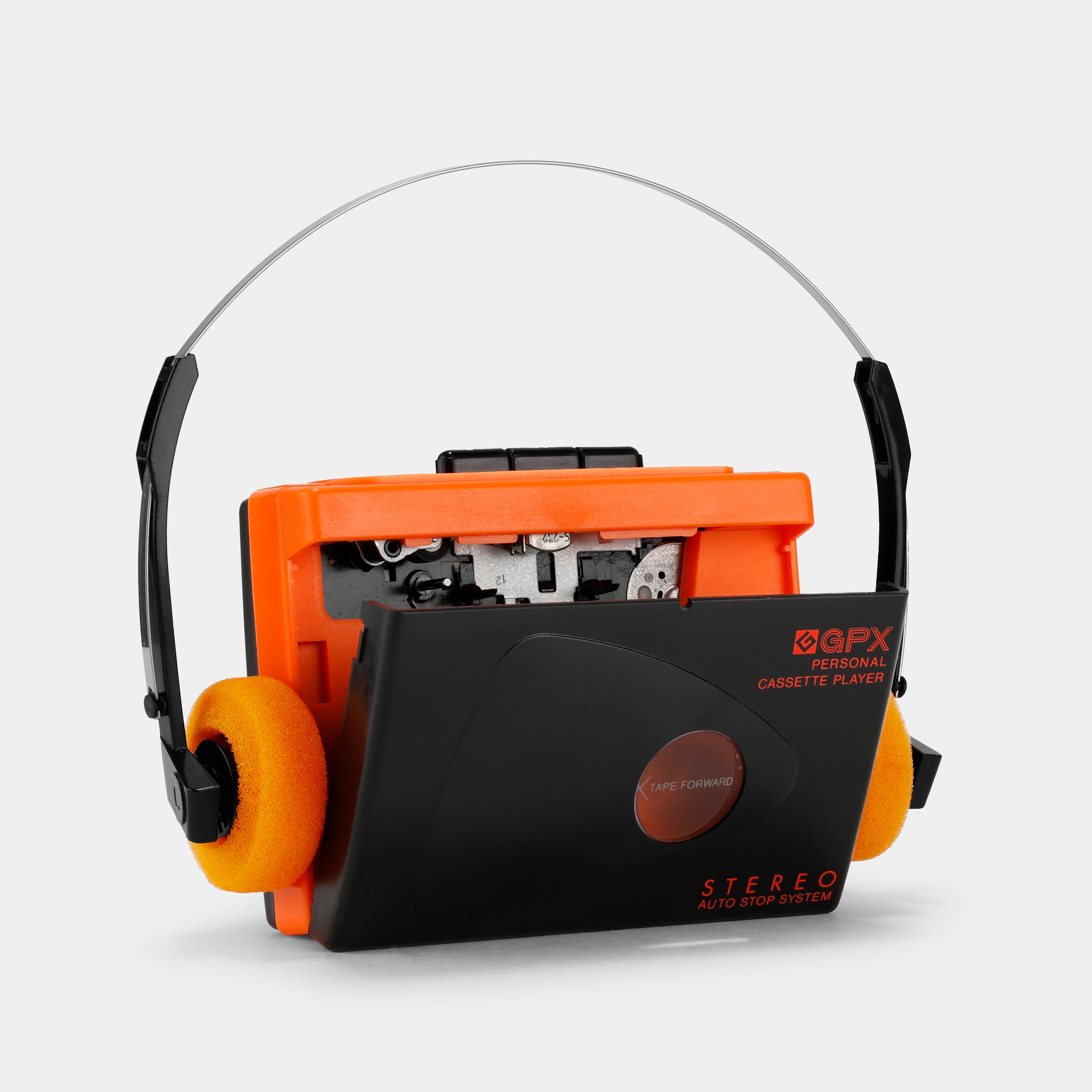 GPX C3019 Orange Stereo Portable Cassette Player