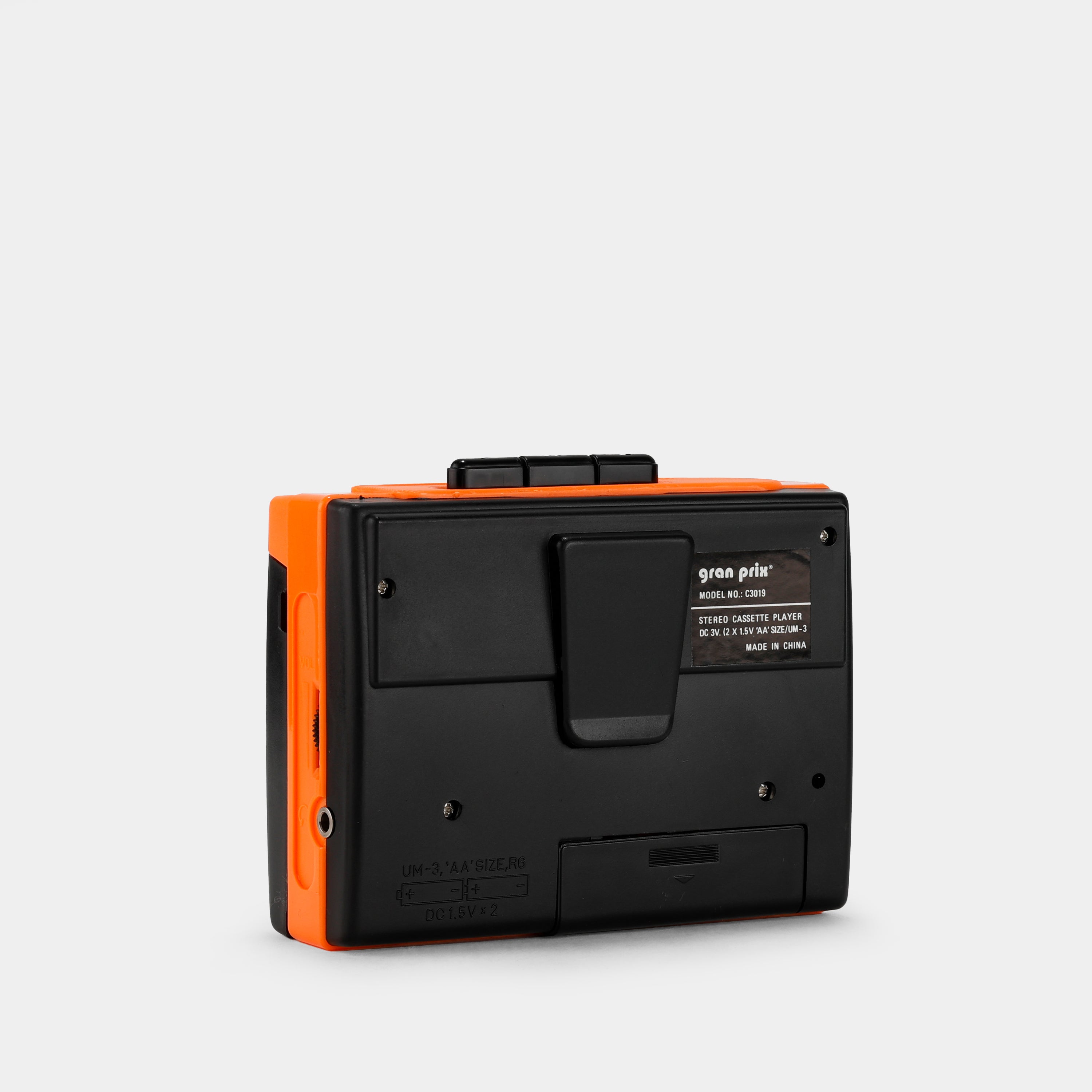 GPX C3019 Orange Stereo Portable Cassette Player