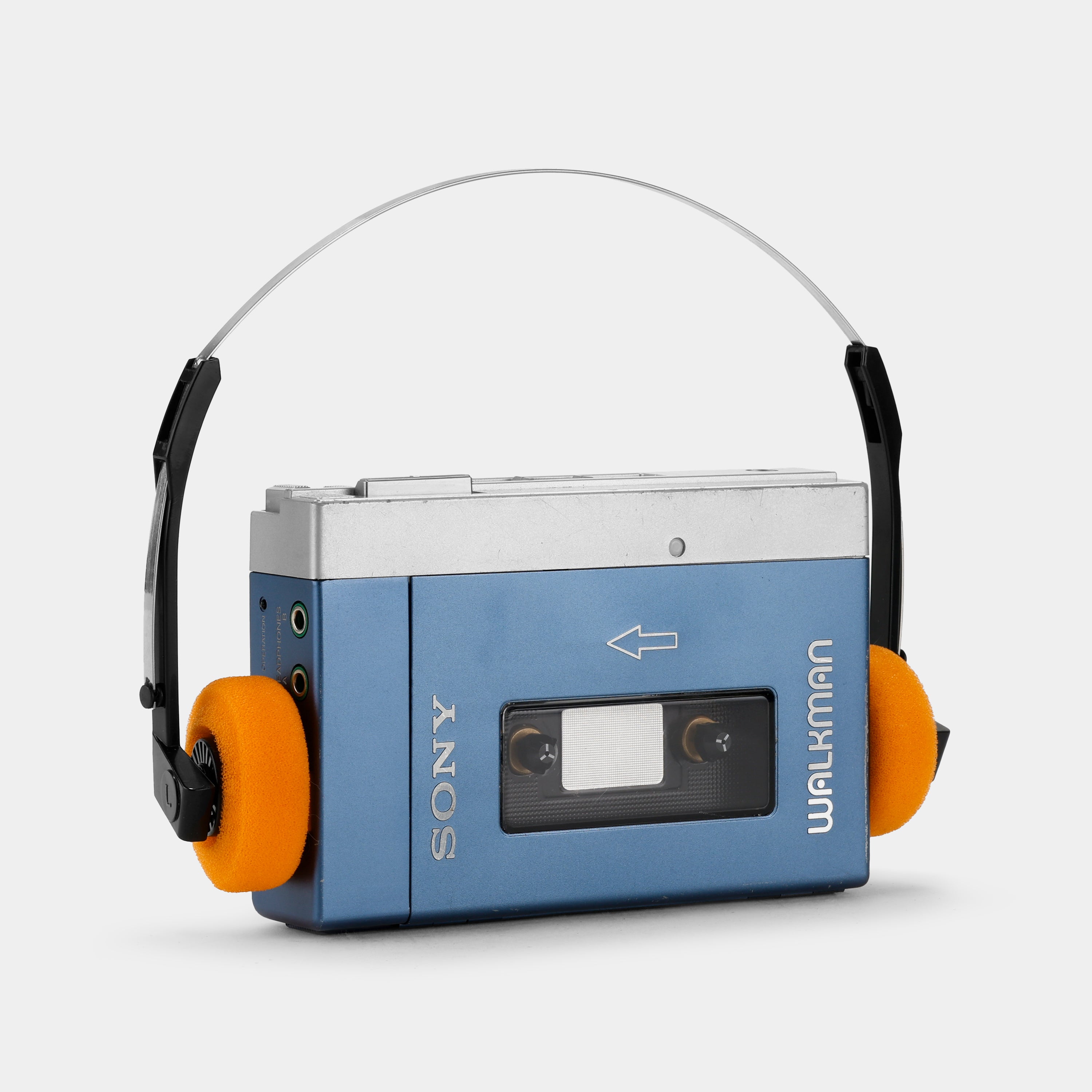 Sony Walkman TPS-L2 Portable Cassette Player With Blue Case