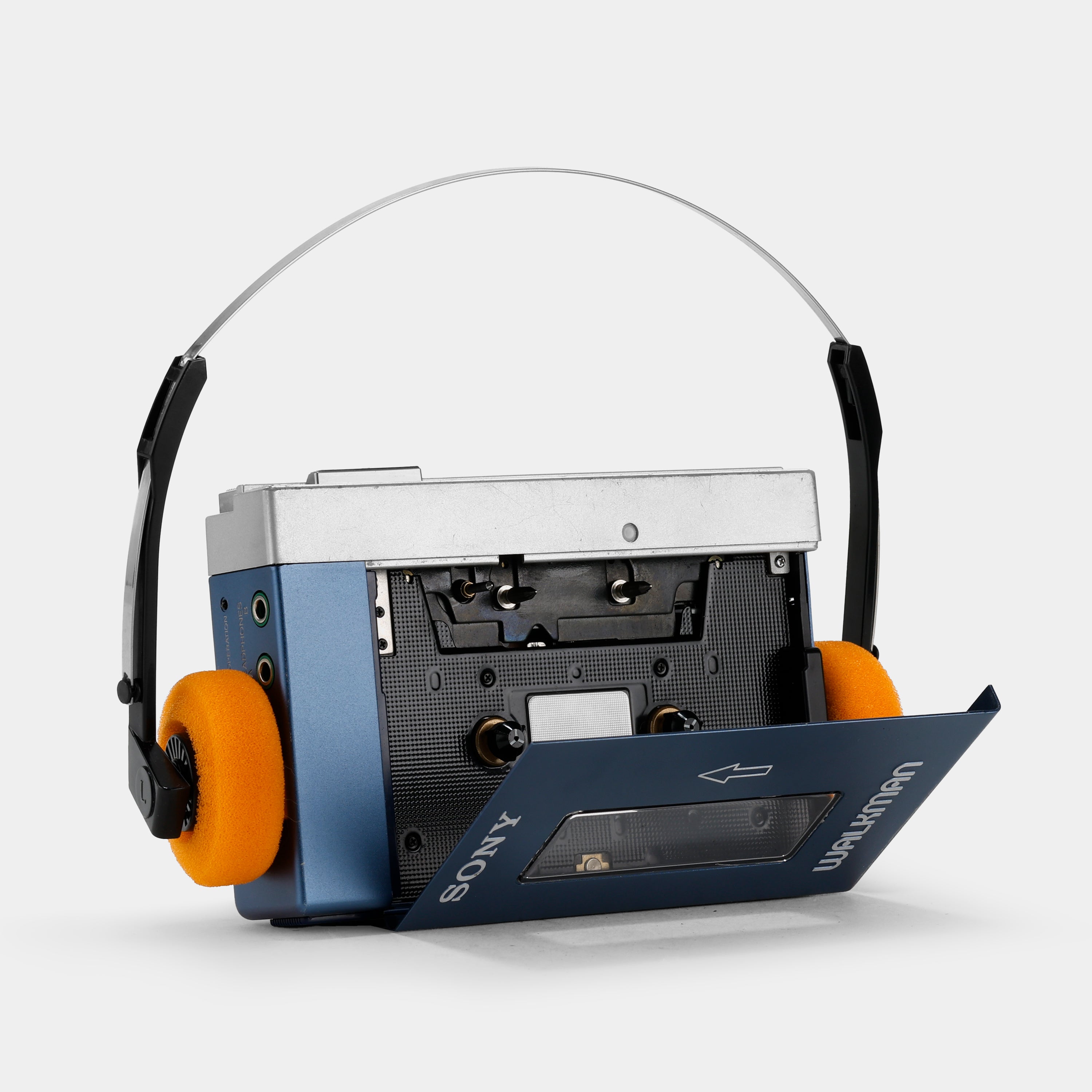 Sony Walkman TPS-L2 Portable Cassette Player With Blue Case