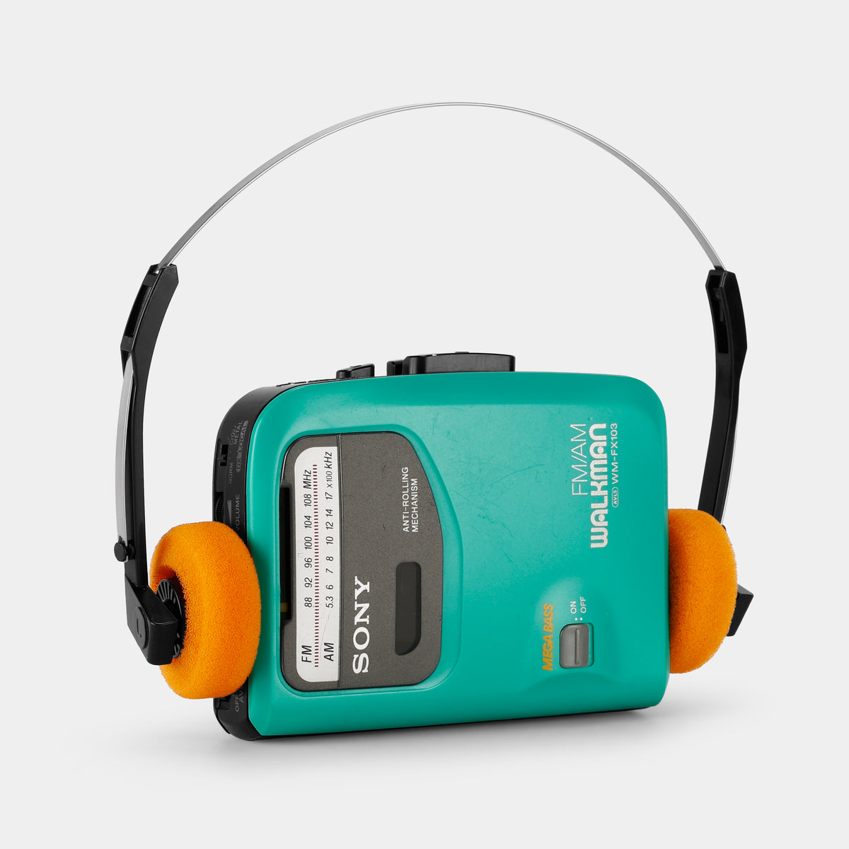Sony WM-FX103 AM/FM Turquoise Portable Cassette Player