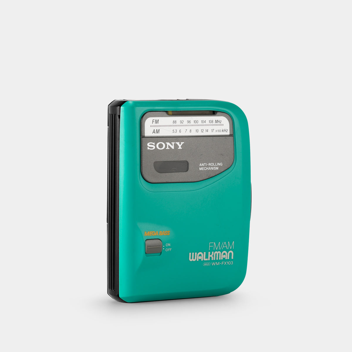Sony WM-FX103 AM/FM Turquoise Portable Cassette Player