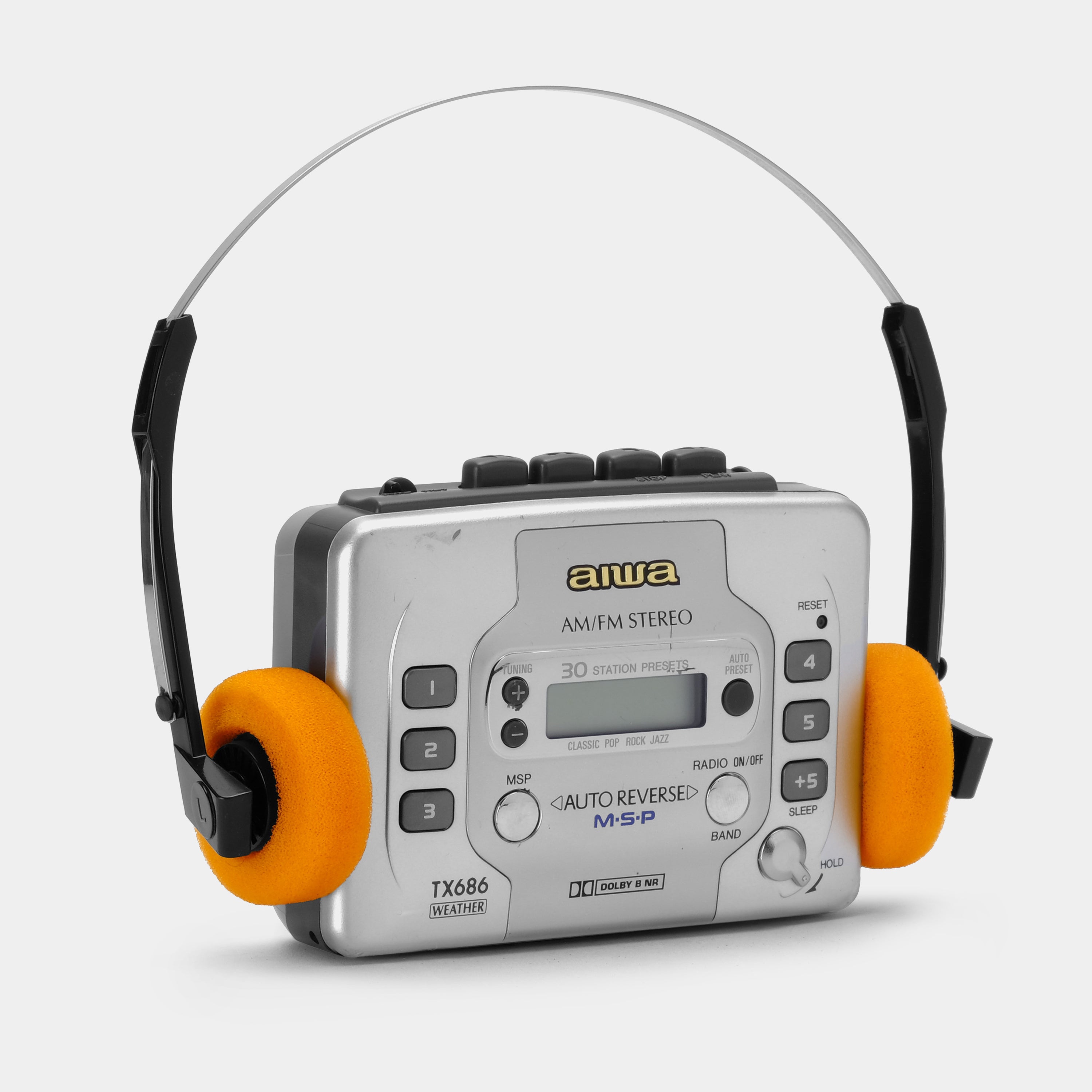 Aiwa HS-TX686 AM/FM Portable Cassette Player