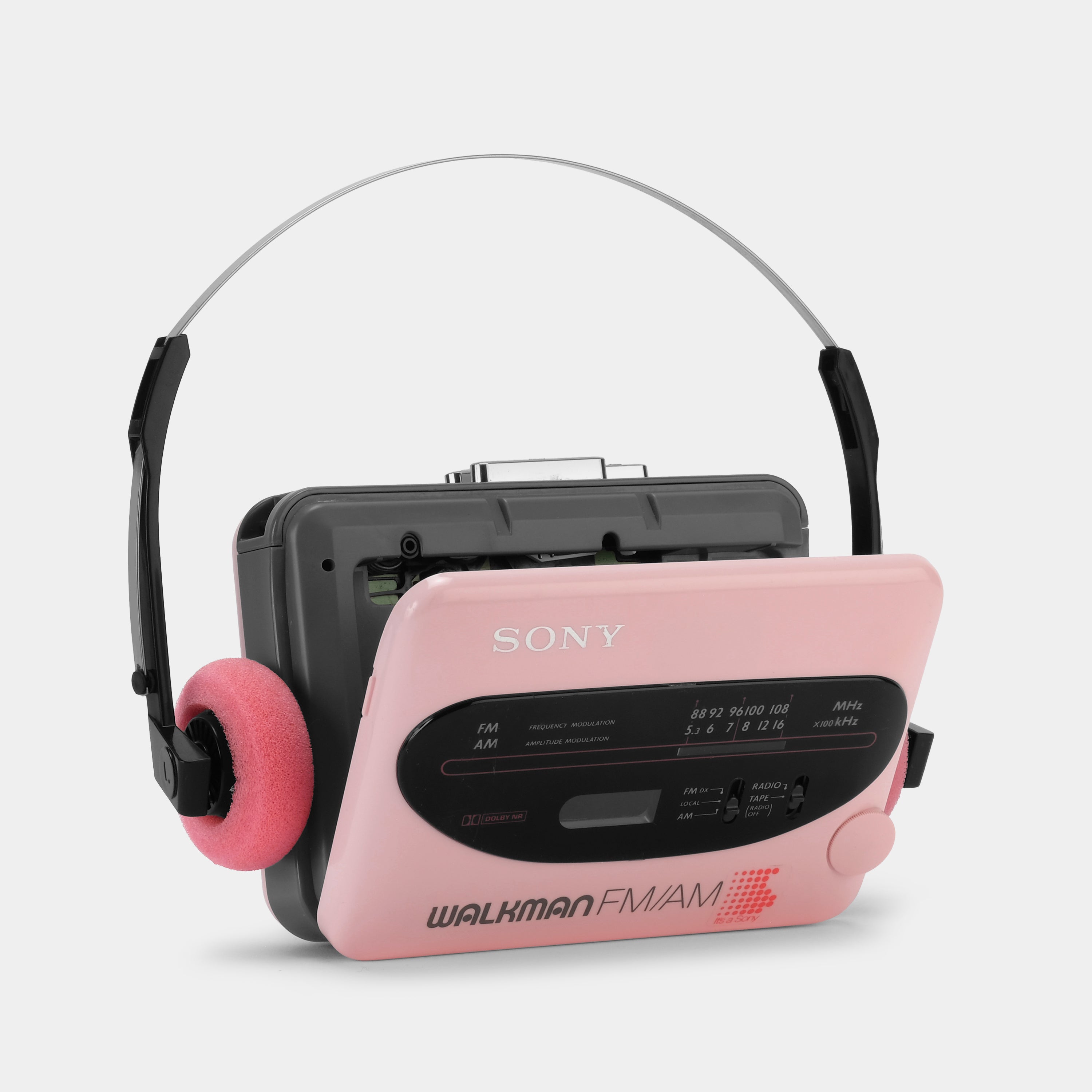 Sony Walkman WM-F38/F68 AM/FM Pink Portable Cassette Player