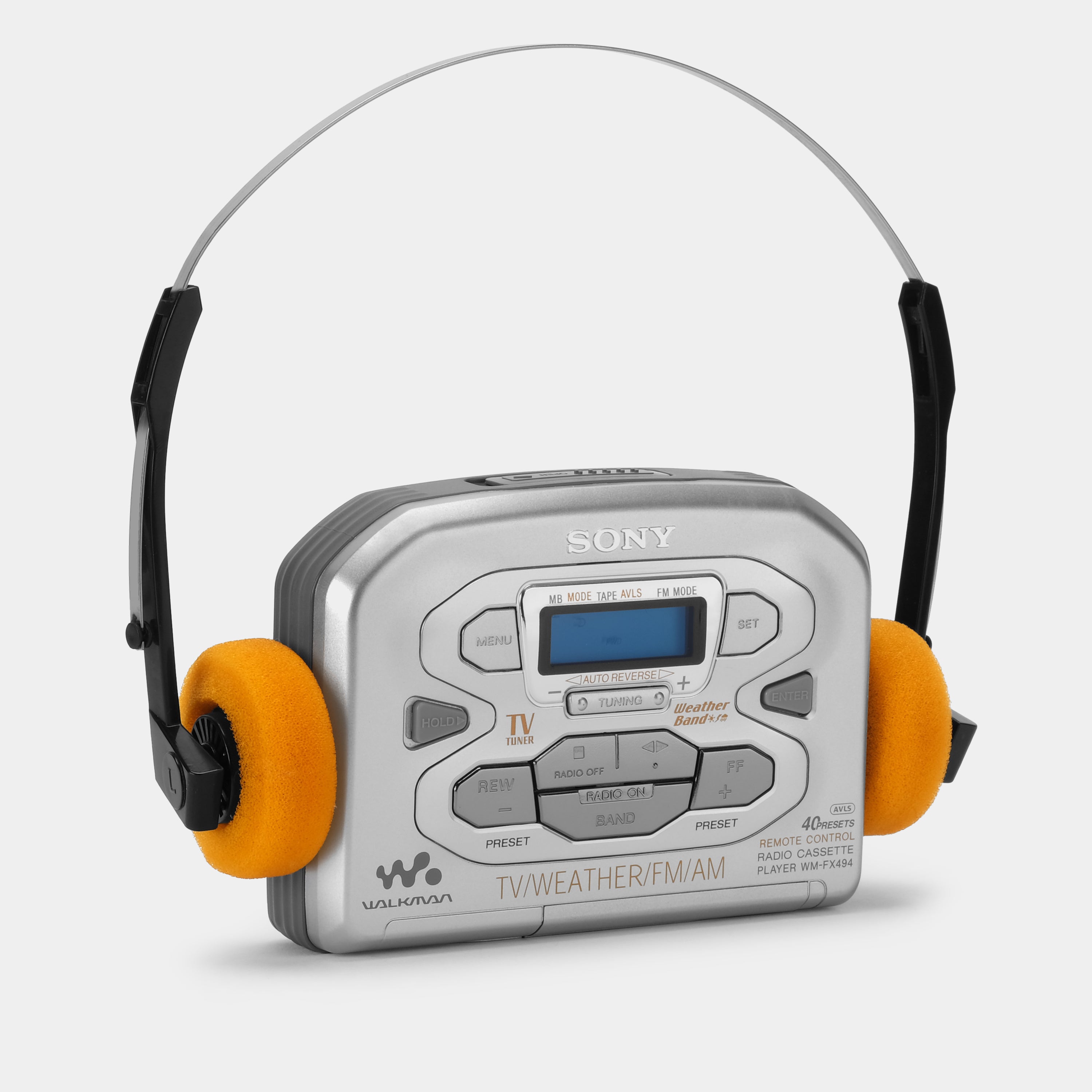 Sony Walkman WM-FX494 TV/AM/FM Portable Cassette Player