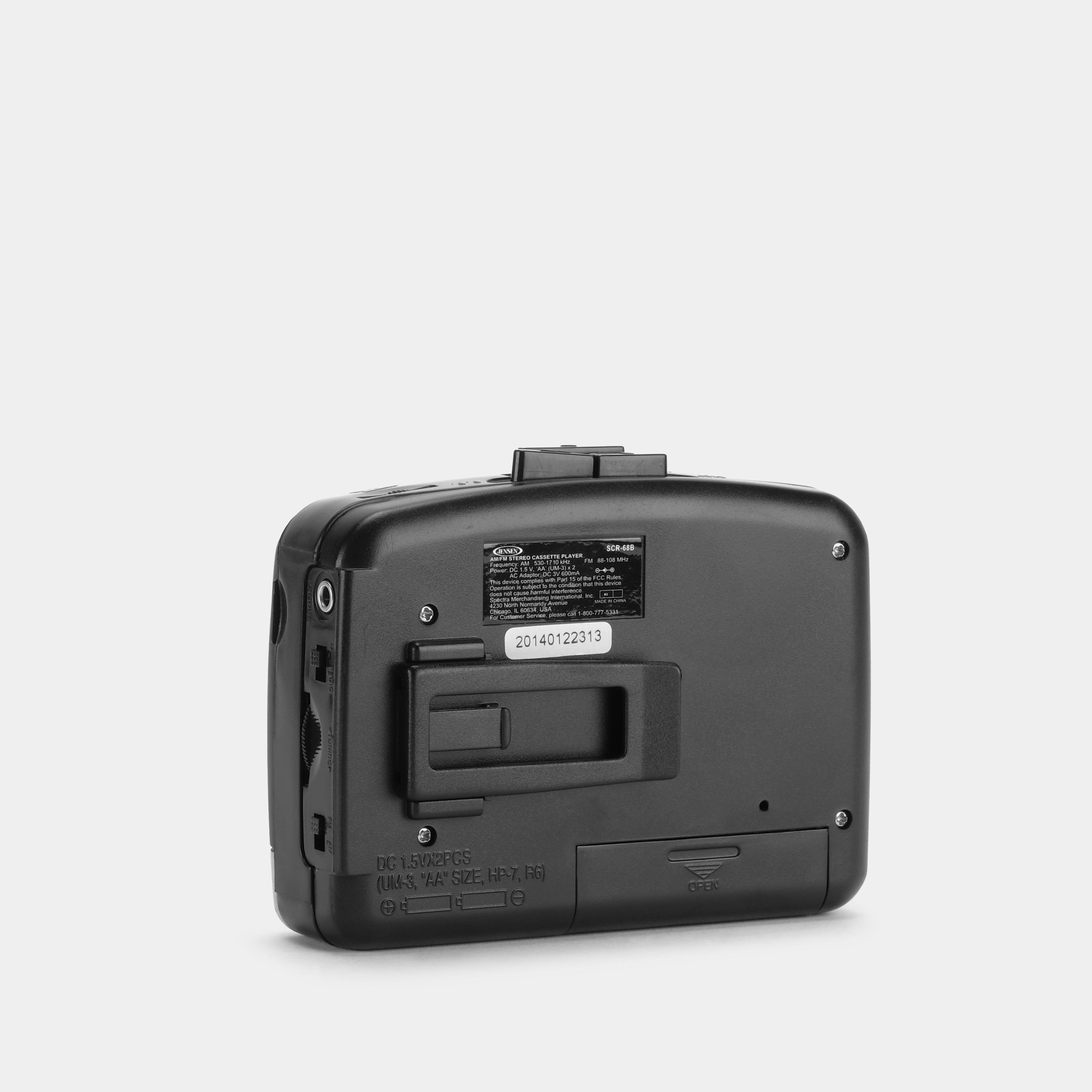 Jensen SCR-68B Portable Cassette Player