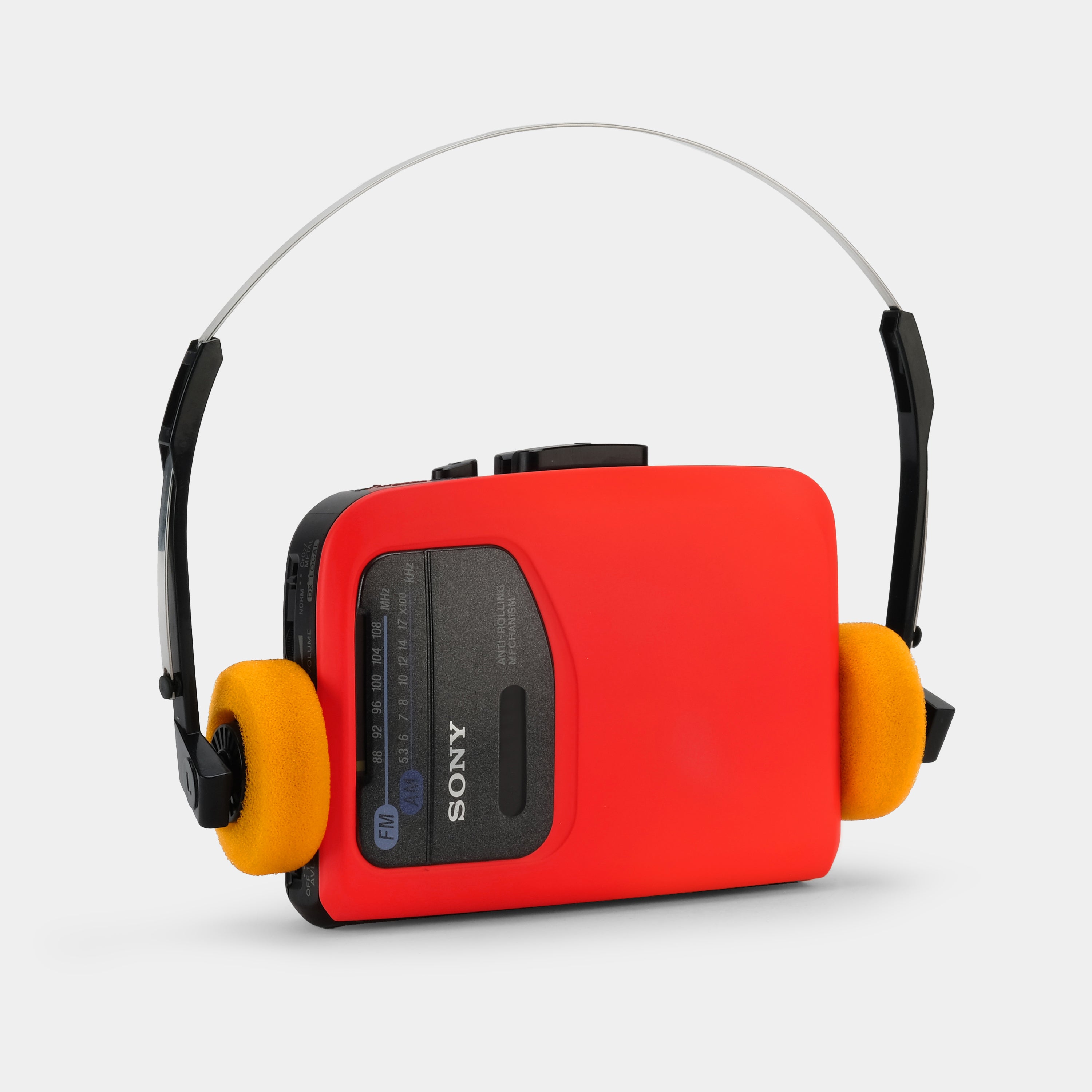 Sony Walkman WM-FX101 AM/FM Red Portable Cassette Player
