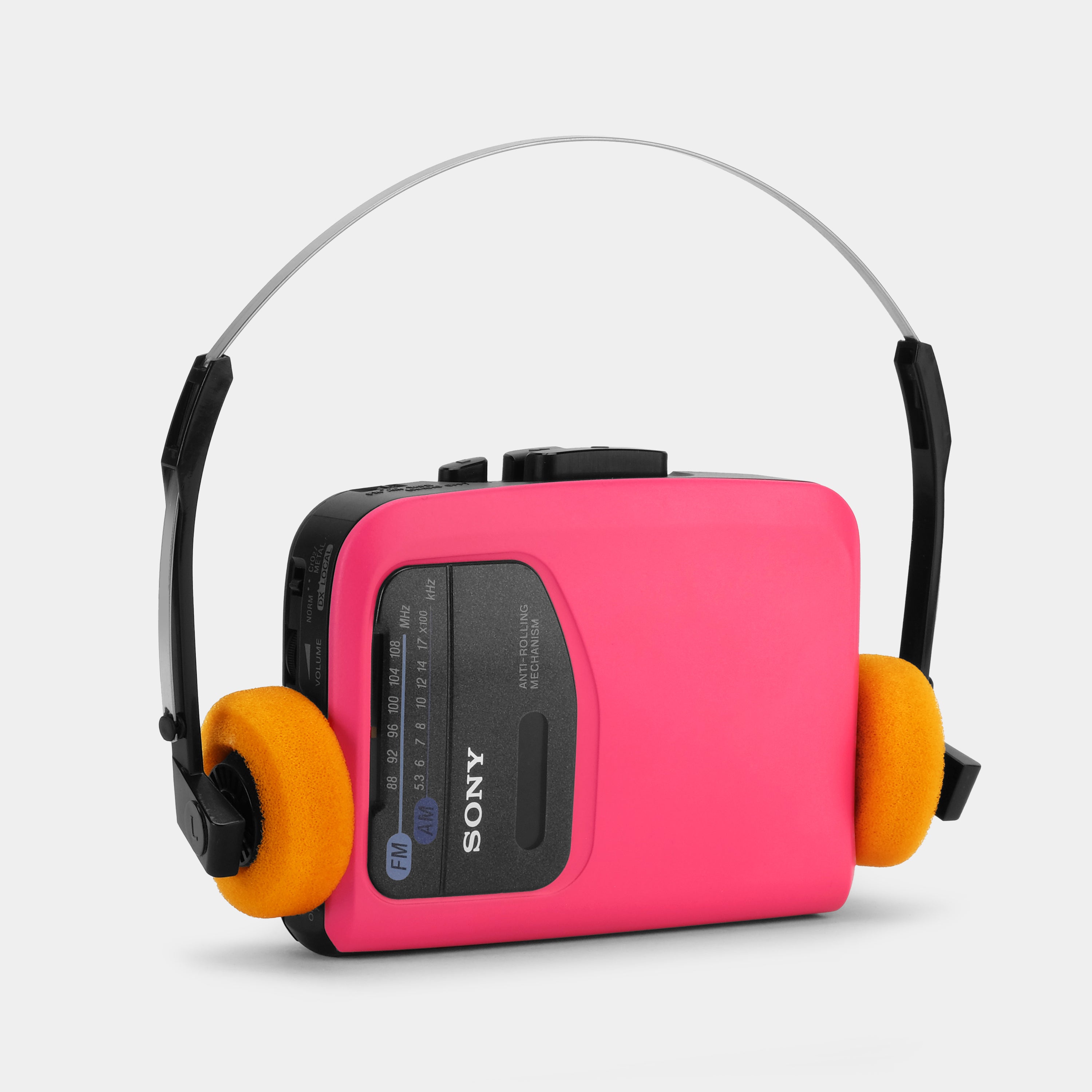 Sony Walkman WM-FX101 AM/FM Neon Pink Portable Cassette Player