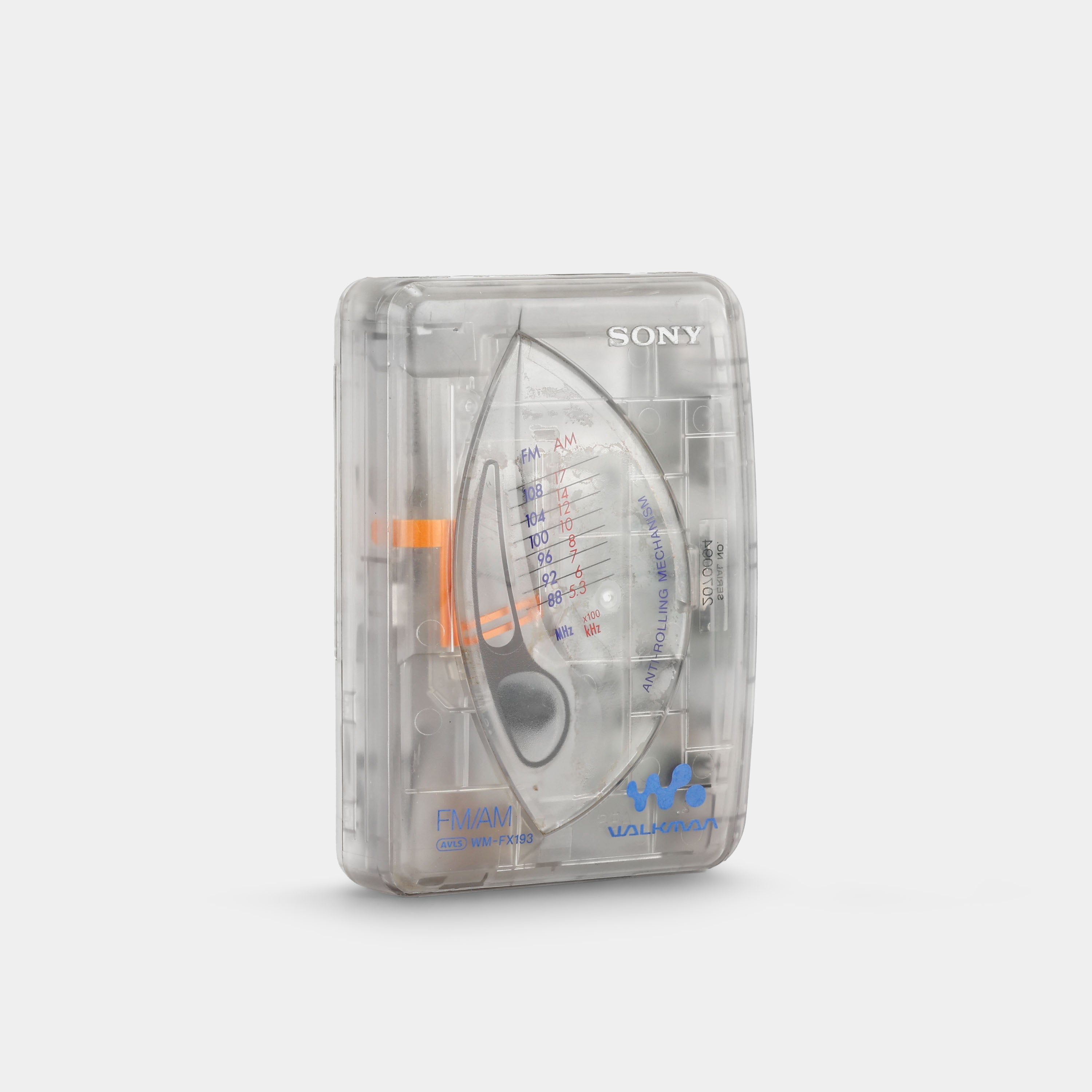 Sony WM-FX193FP Clear AM/FM Portable Cassette Player