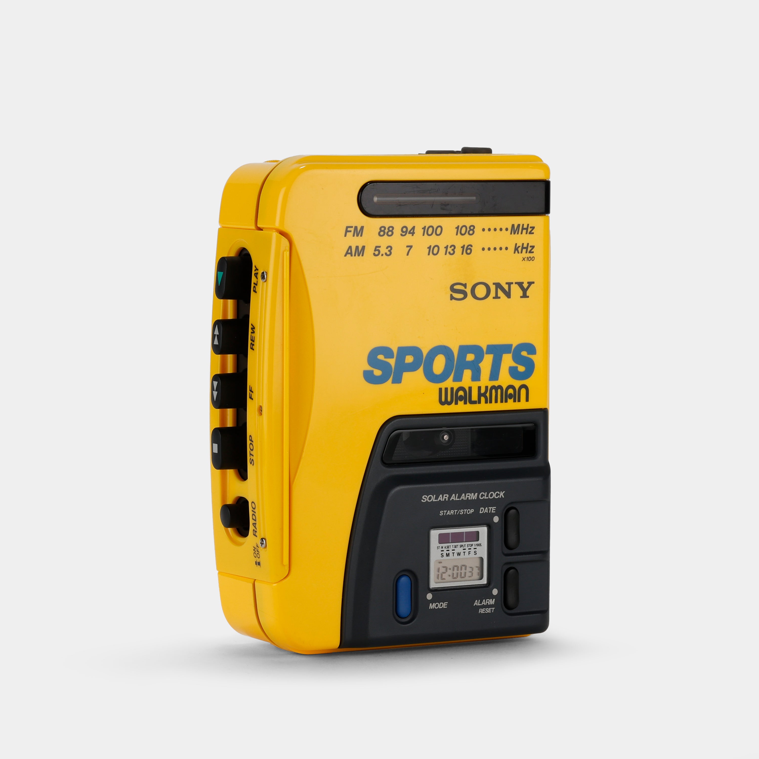 [メンテ済可動品]ソニースポーツ　カセットウォークマンWM-AF58 Sony Sports Walkman WM-AF58 Yellow Portable Cassette Player