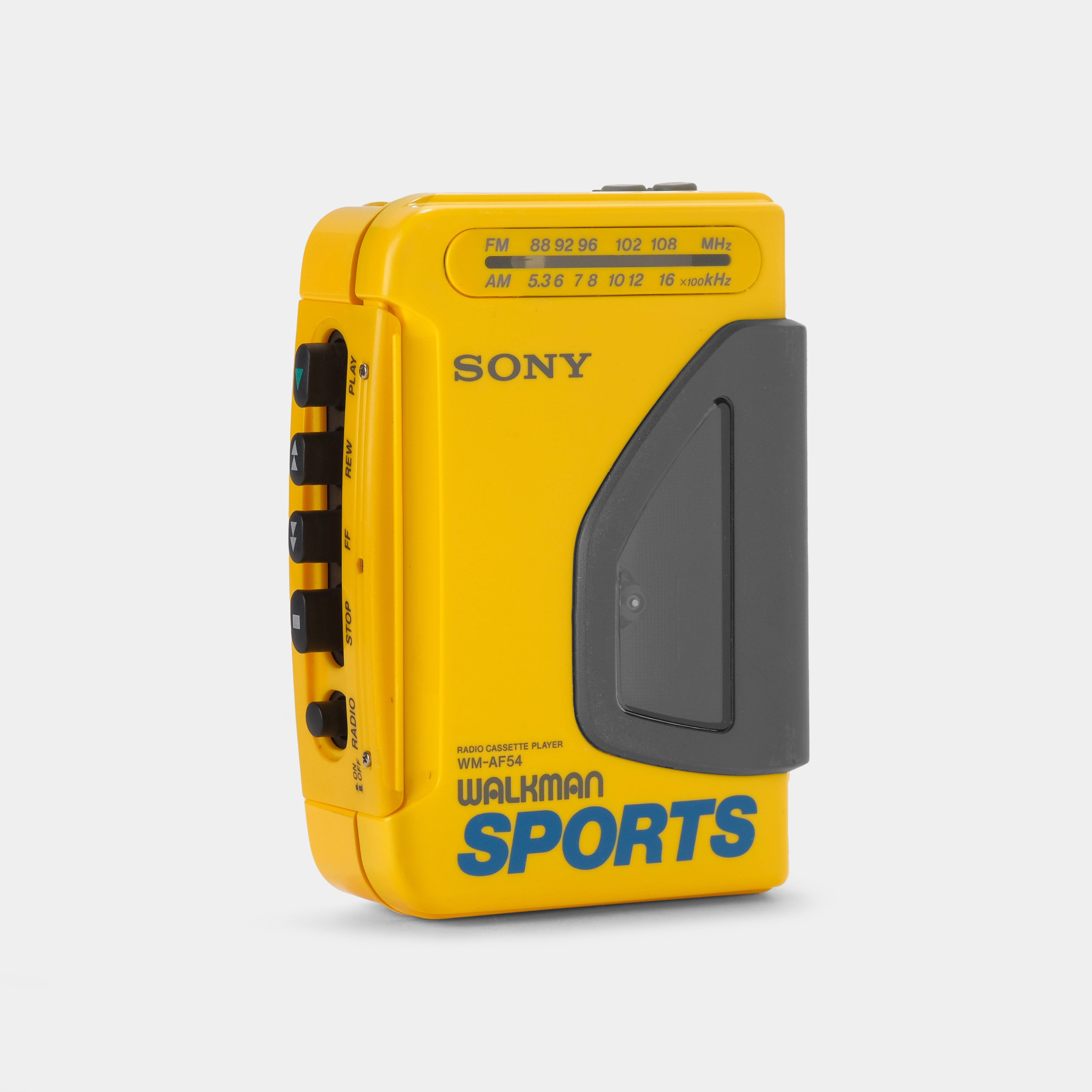 Sony Sports Walkman WM-AF54 AM/FM Yellow Portable Cassette Player