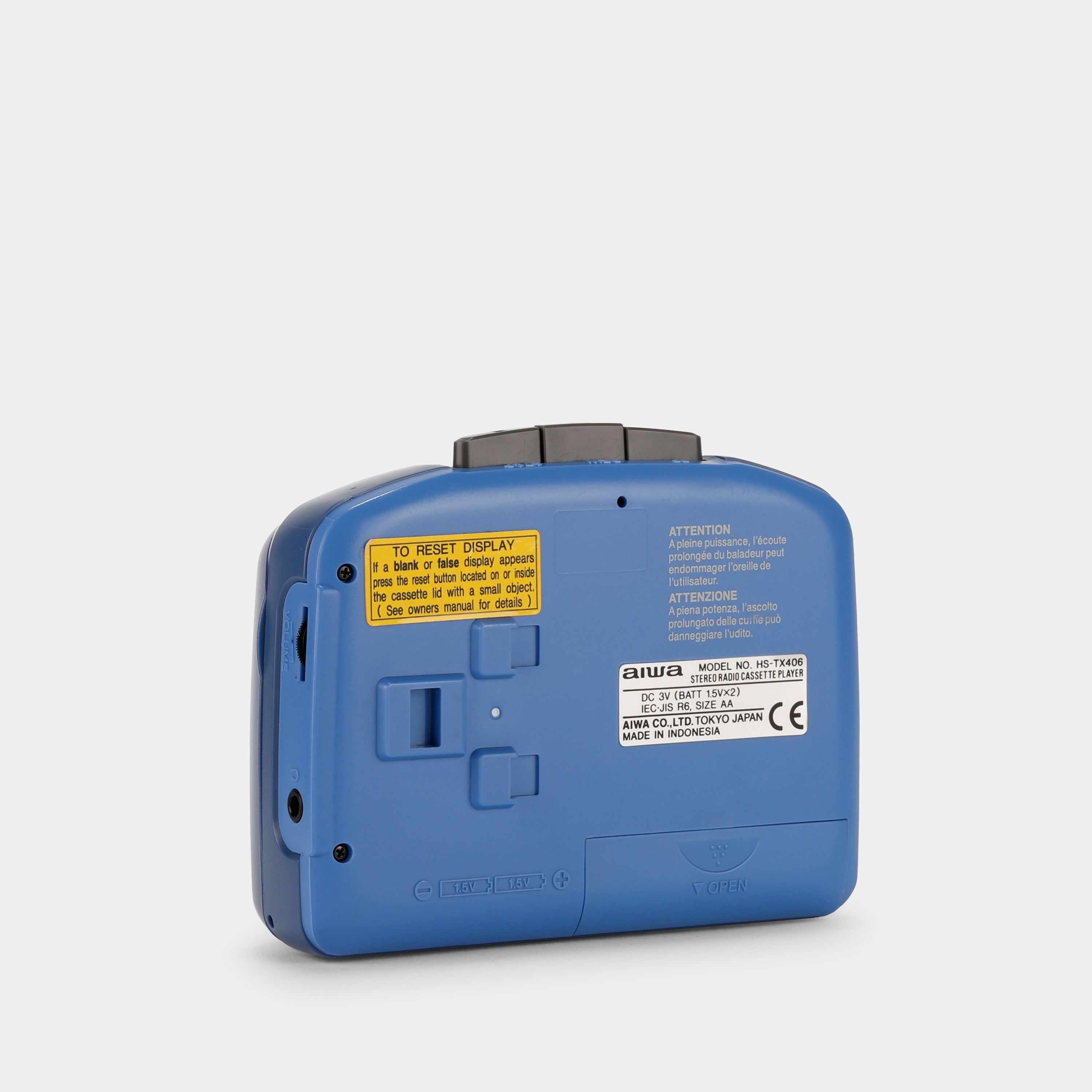 Aiwa HS-TX406 AM/FM Portable Cassette Player