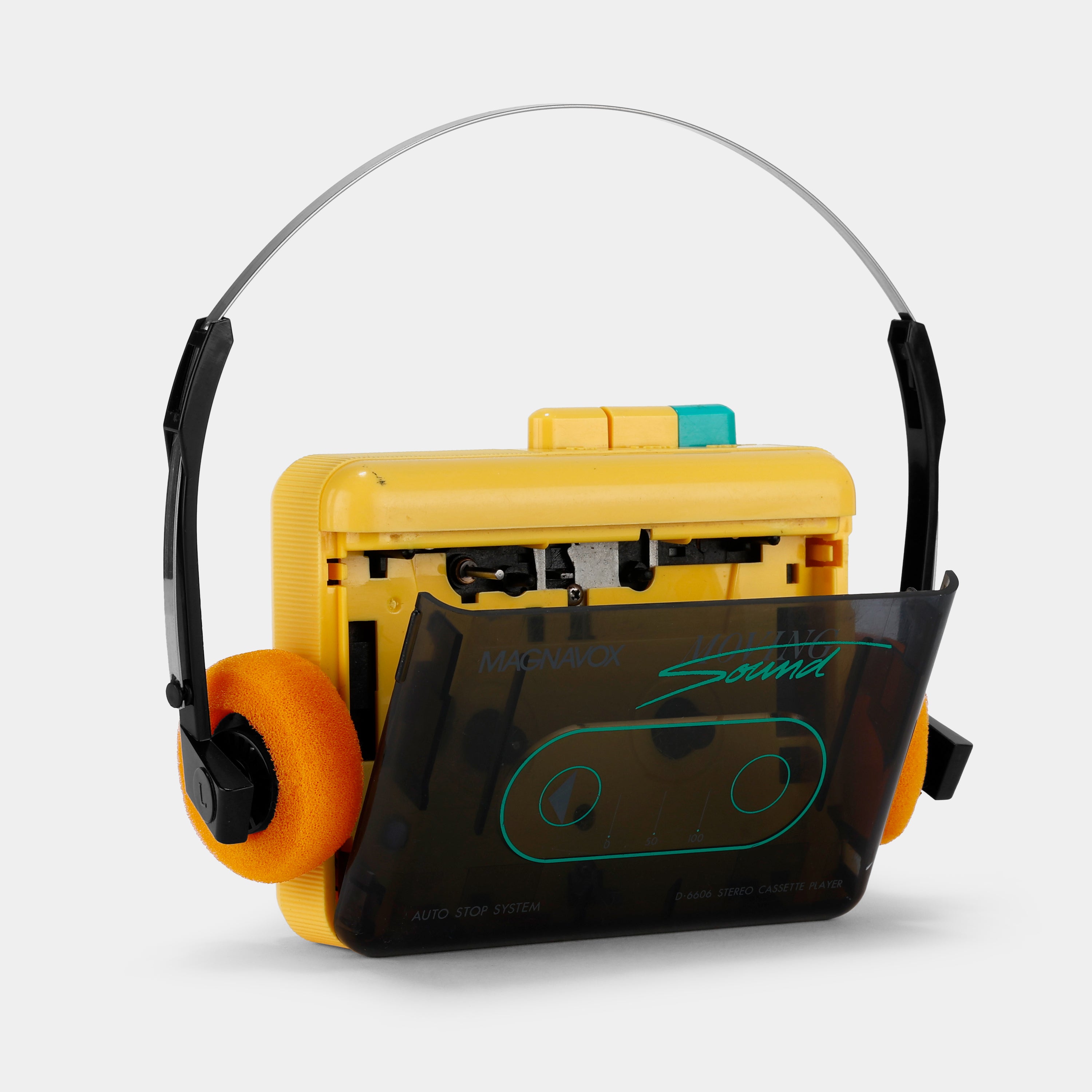 Magnavox Moving Sound D6606 Yellow Portable Cassette Player