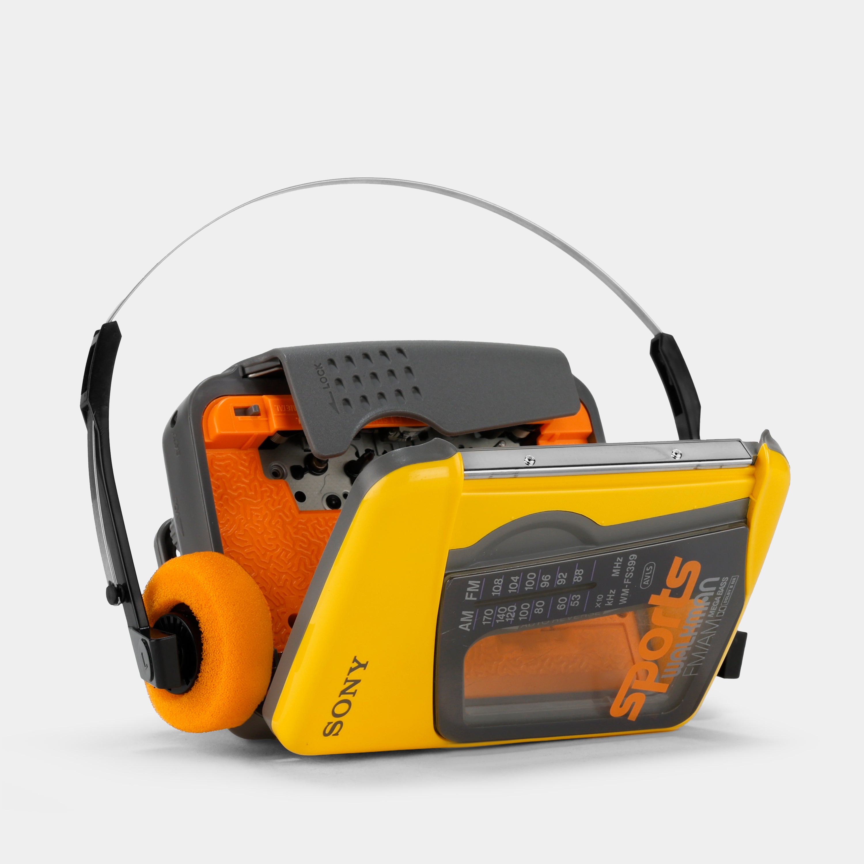 Sony Sports Walkman WM-FS399 AM/FM Yellow Portable Cassette Player
