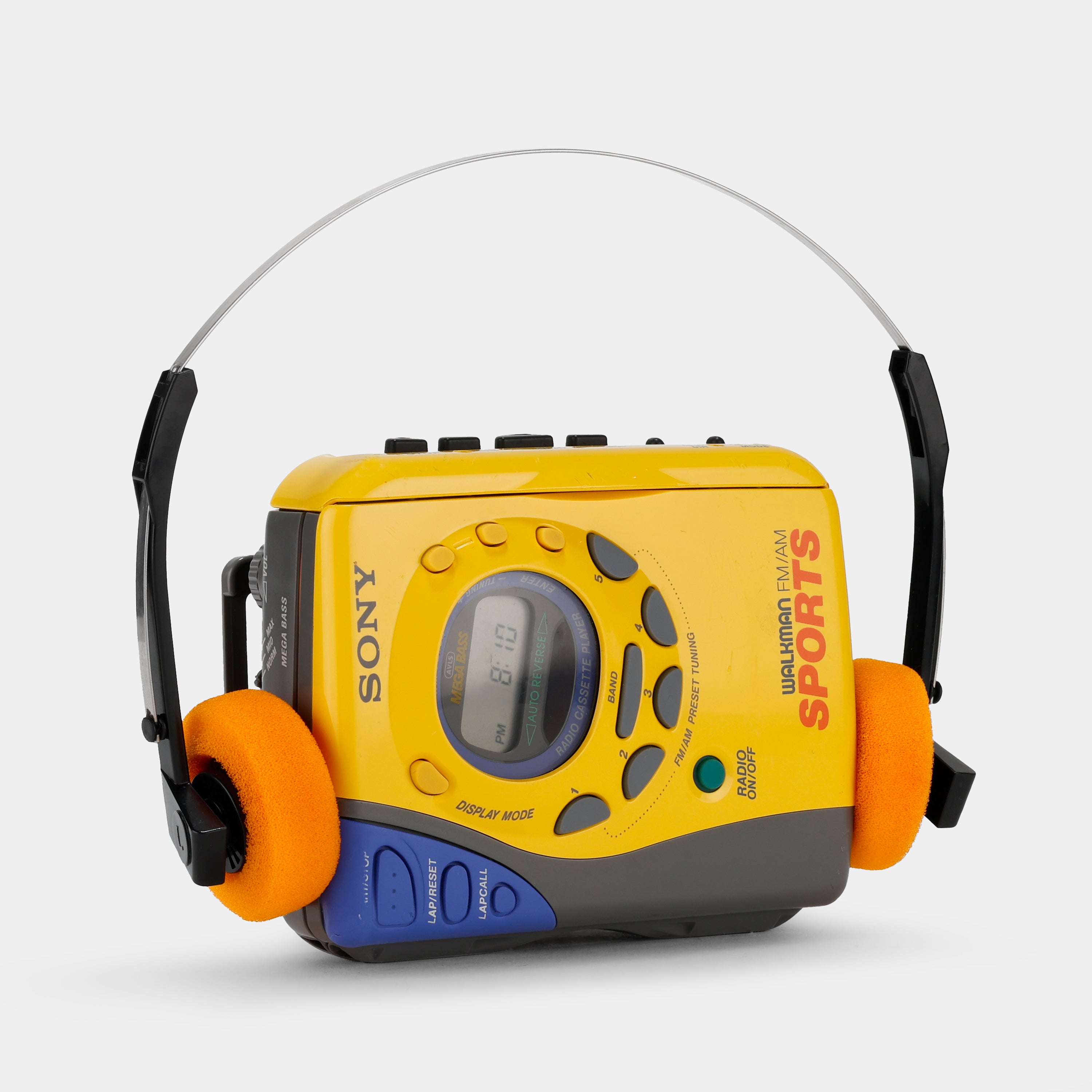 Sony Sports Walkman WM-FS493 AM/FM Yellow Portable Cassette Player