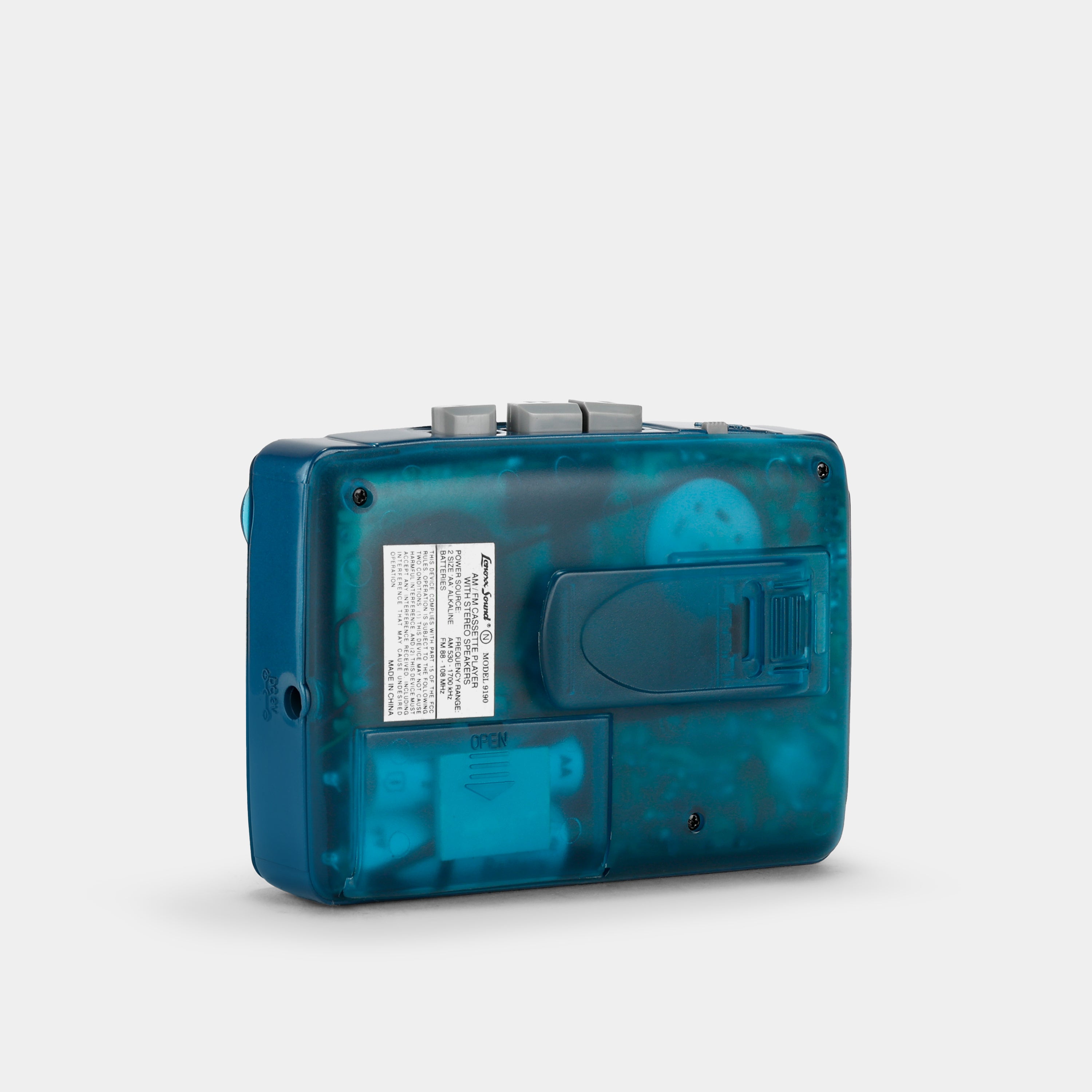 Lenoxx Sound Model 9190 Teal Portable Cassette Player