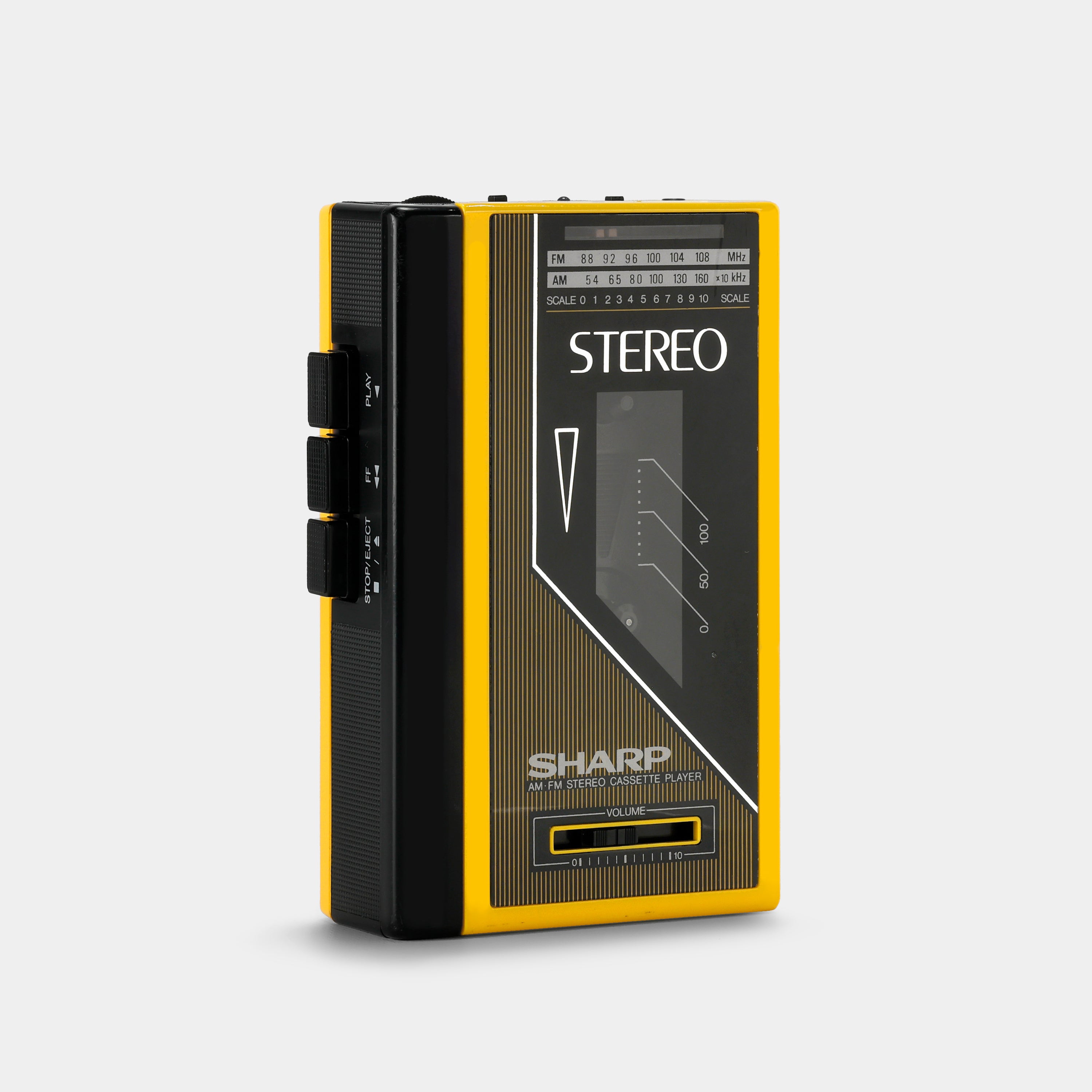Sharp JC-126 Yellow AM/FM Portable Cassette Player