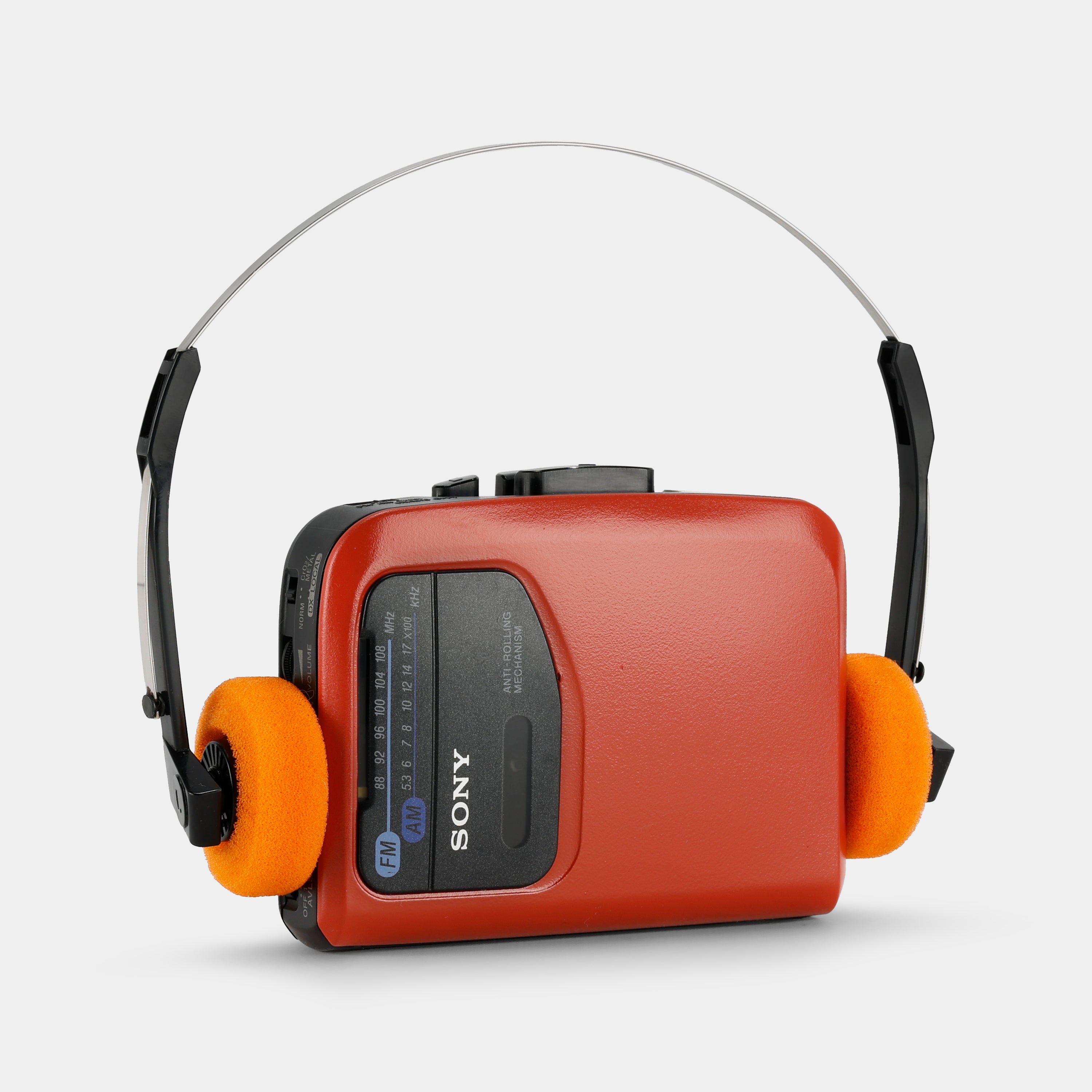 Sony Walkman WM-FX101 AM/FM Brick Red Portable Cassette Player