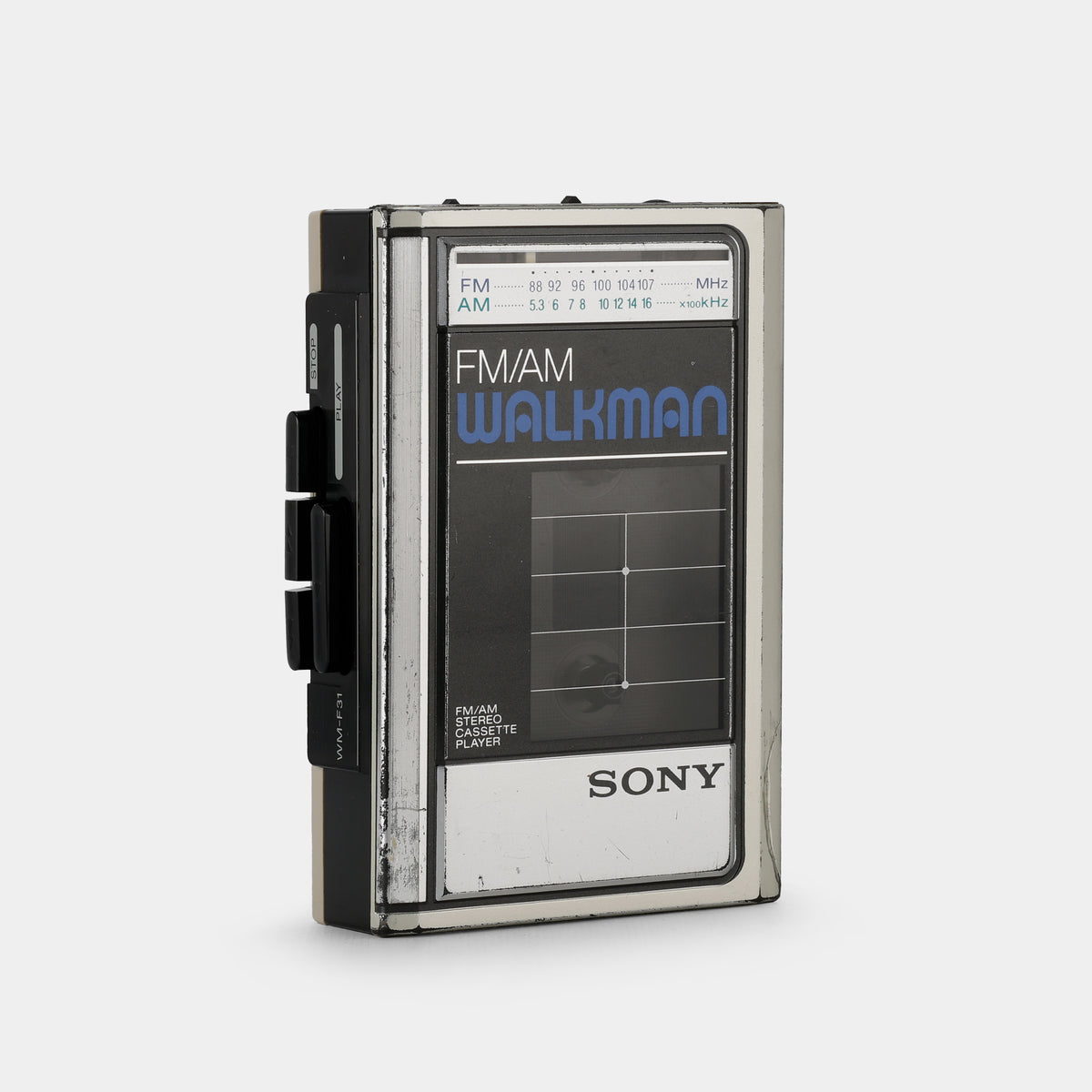 Sony Walkman WM-F31 Silver AM/FM Portable Cassette Player