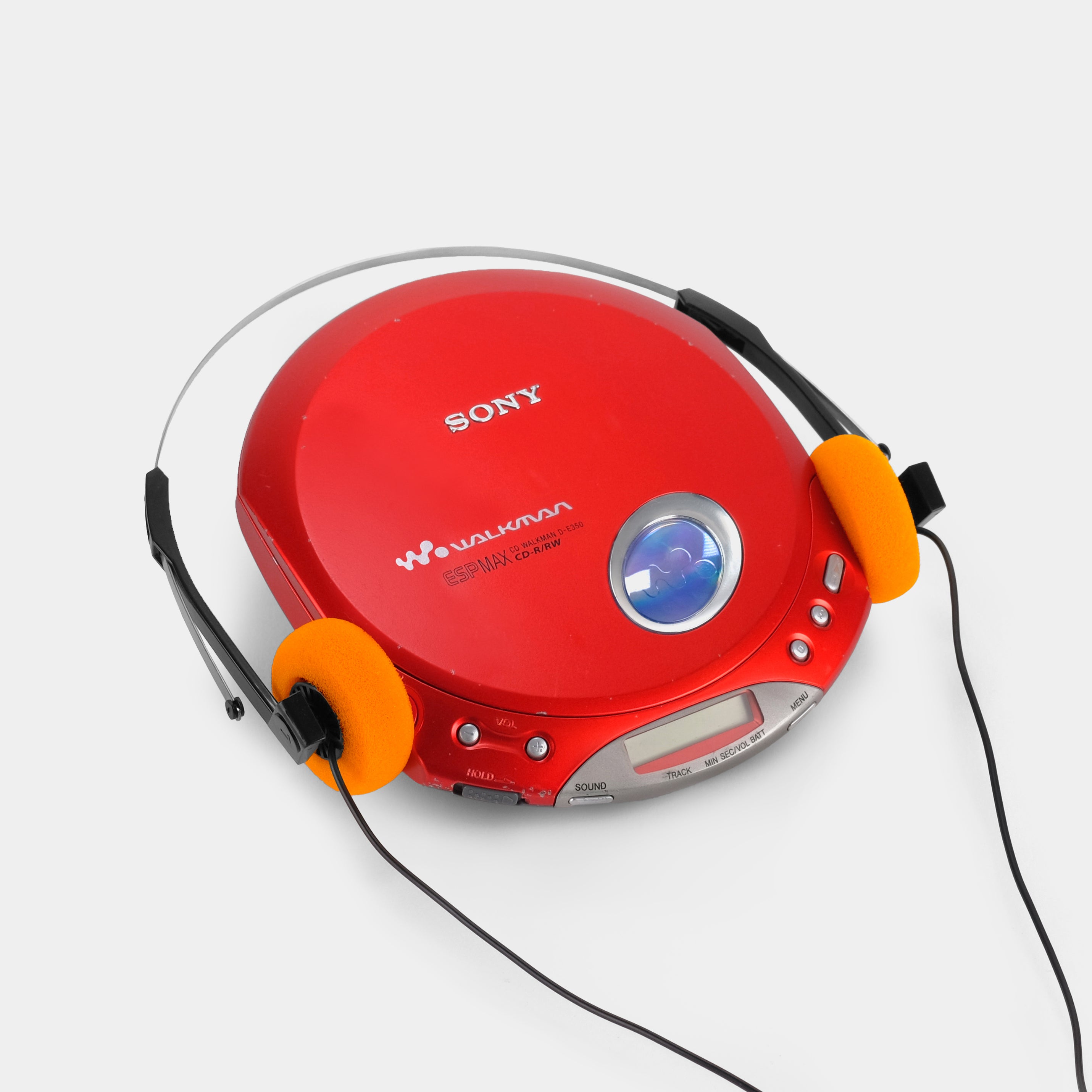 Sony Walkman D-E350 Red Portable CD Player