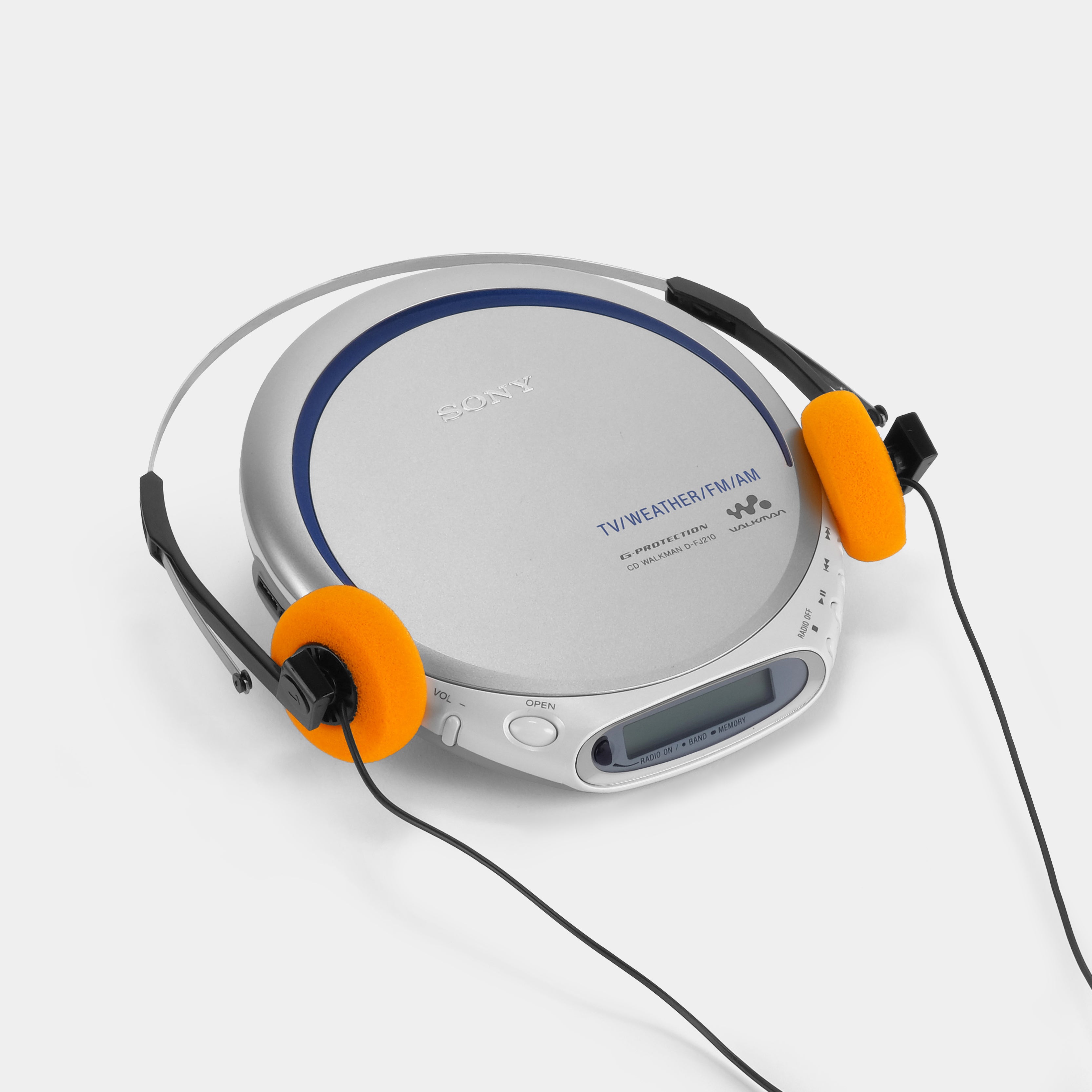 Sony Walkman D-FJ210 Silver Portable CD Player