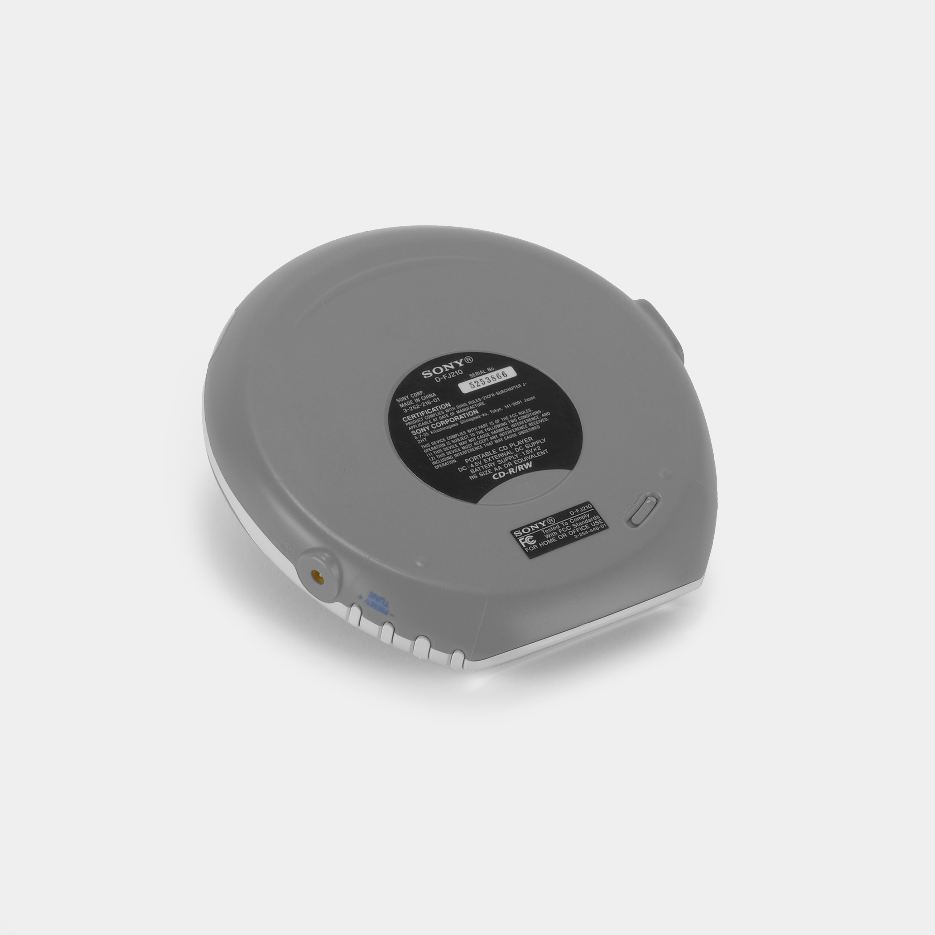 Sony Walkman D-FJ210 Silver Portable CD Player