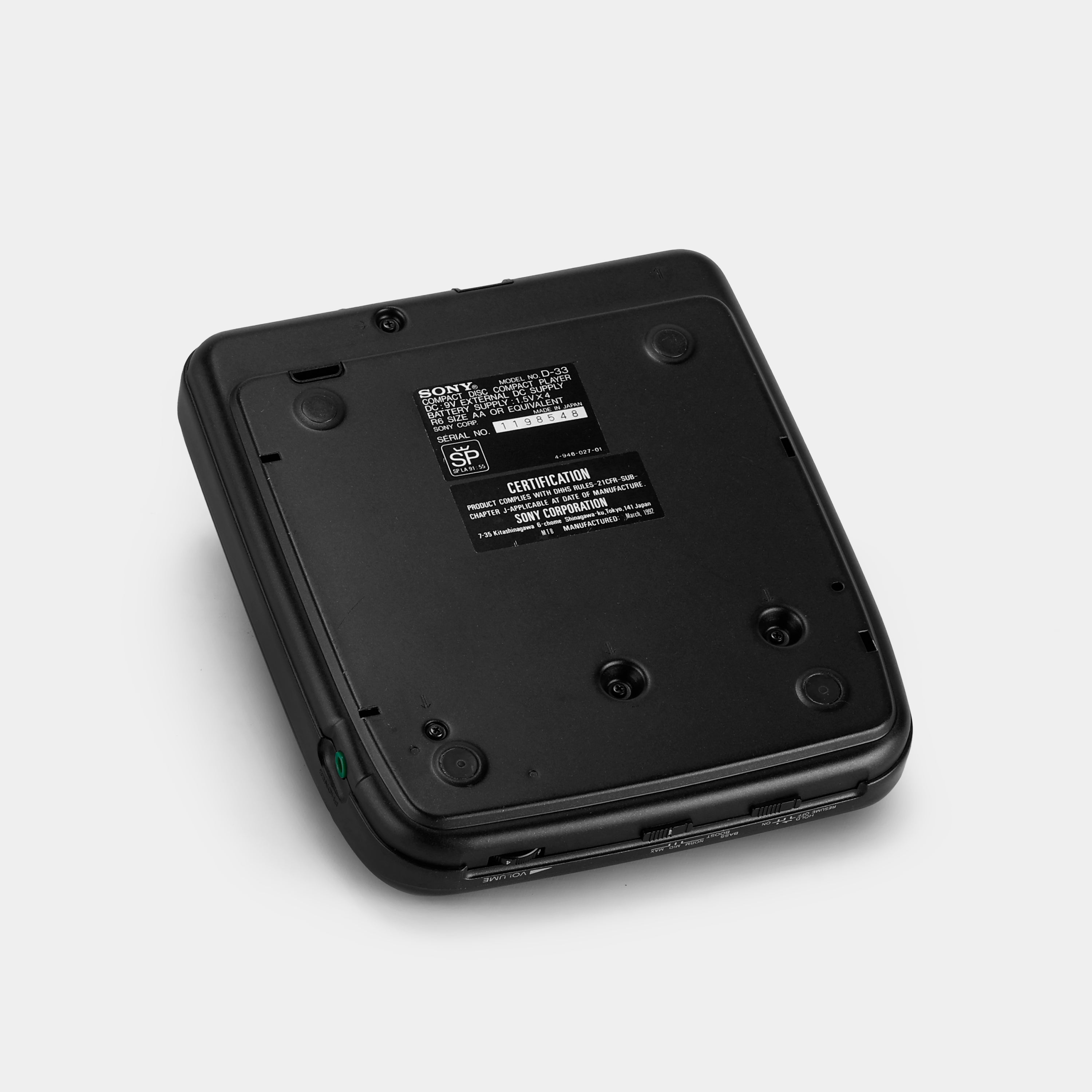 Sony Discman D-33 Portable CD Player – Retrospekt