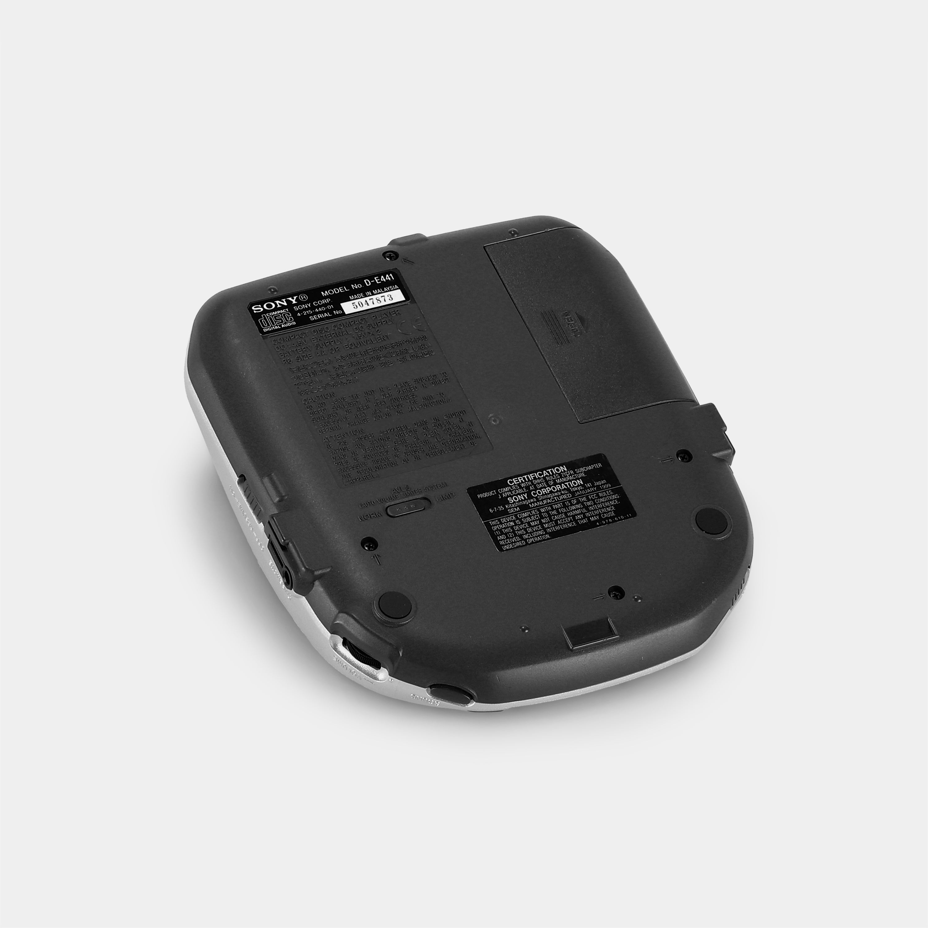 Sony Discman D-E441 Portable CD Player