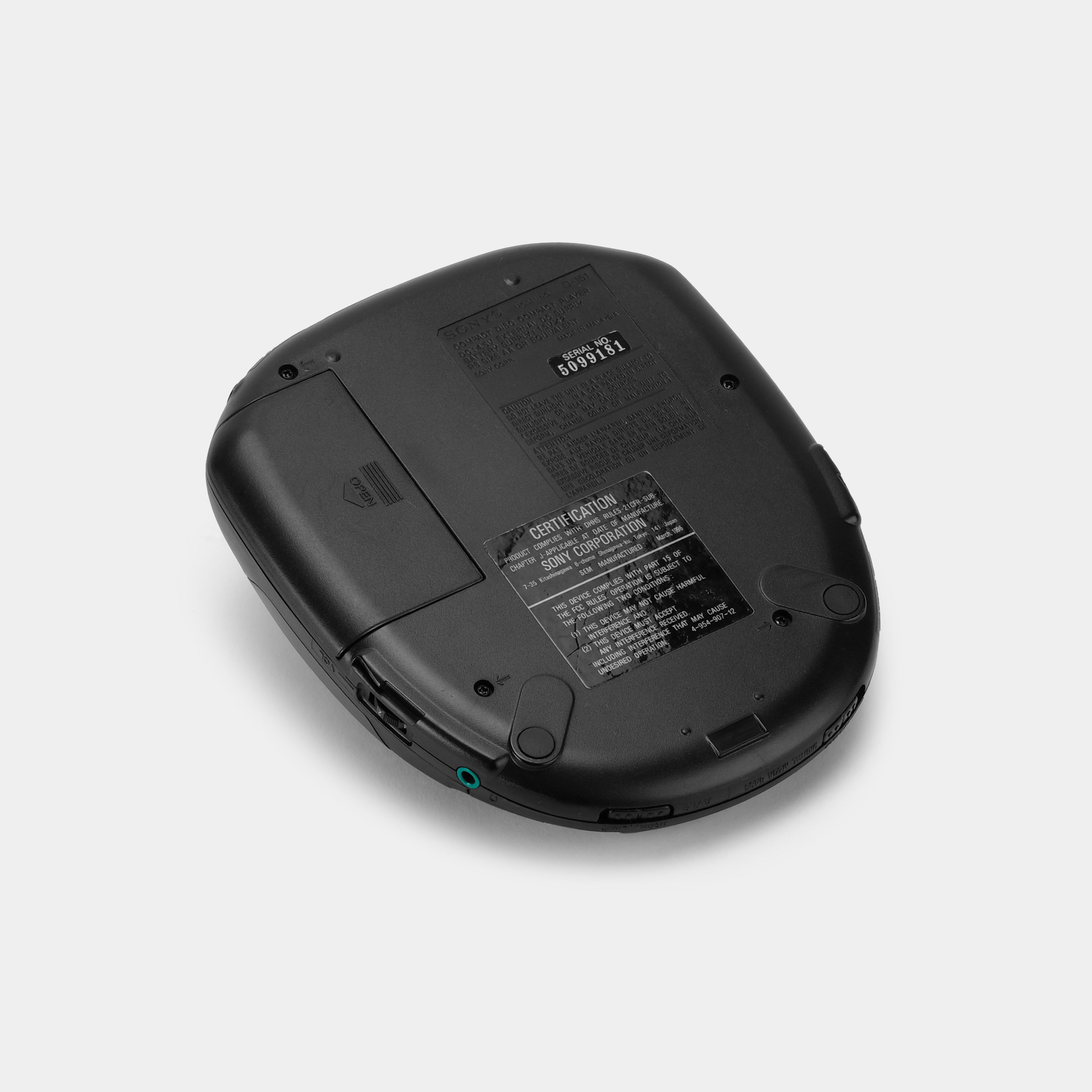 Sony Discman D-151 Portable CD Player