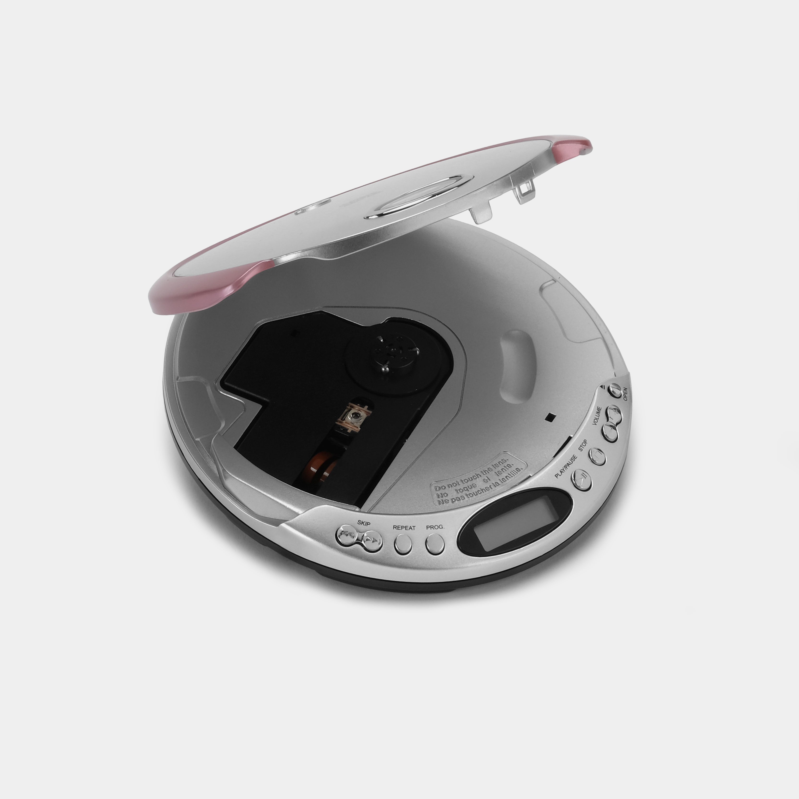 Durabrand CD-566 Silver and Pink Portable CD Player