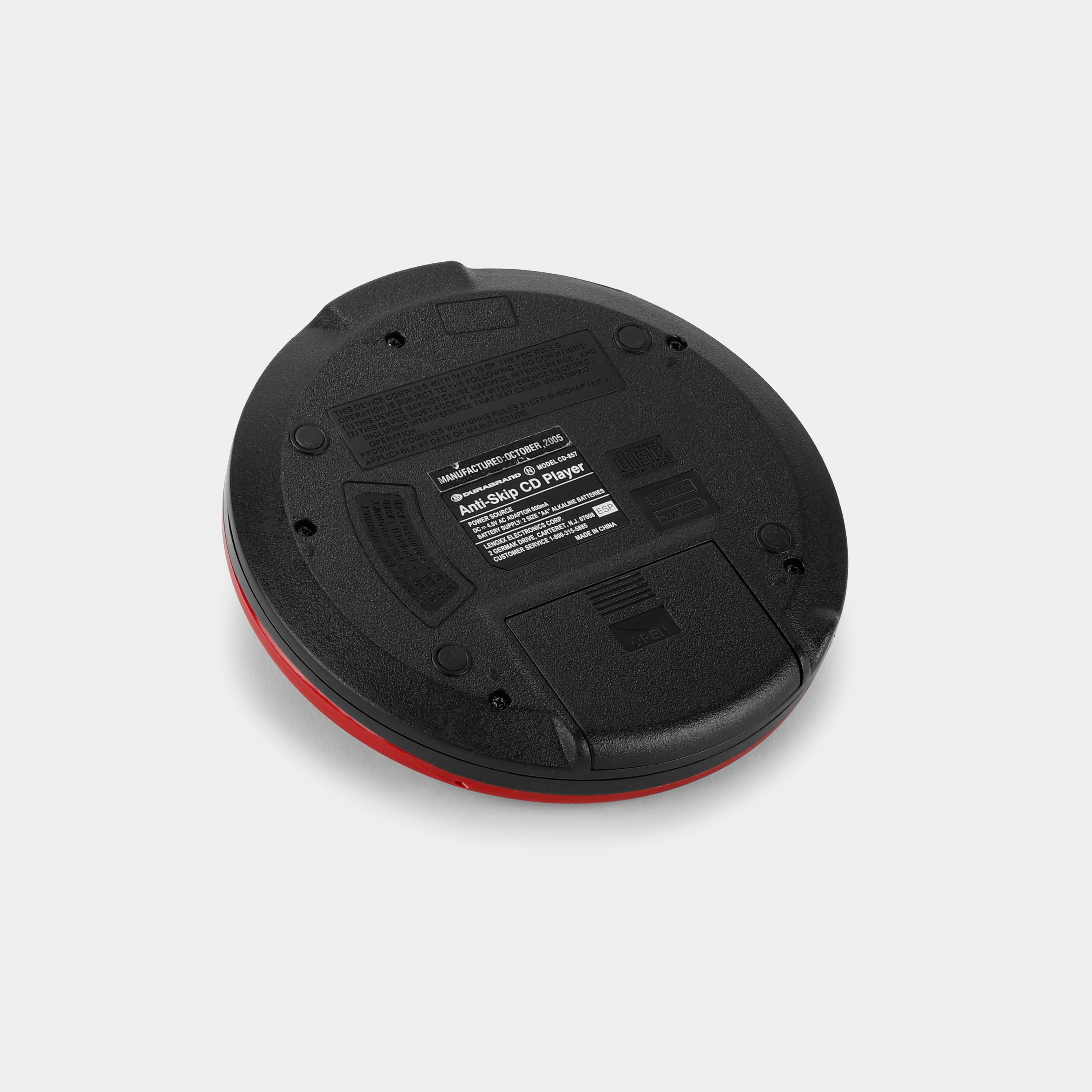 Durabrand CD-857 Red Portable CD Player