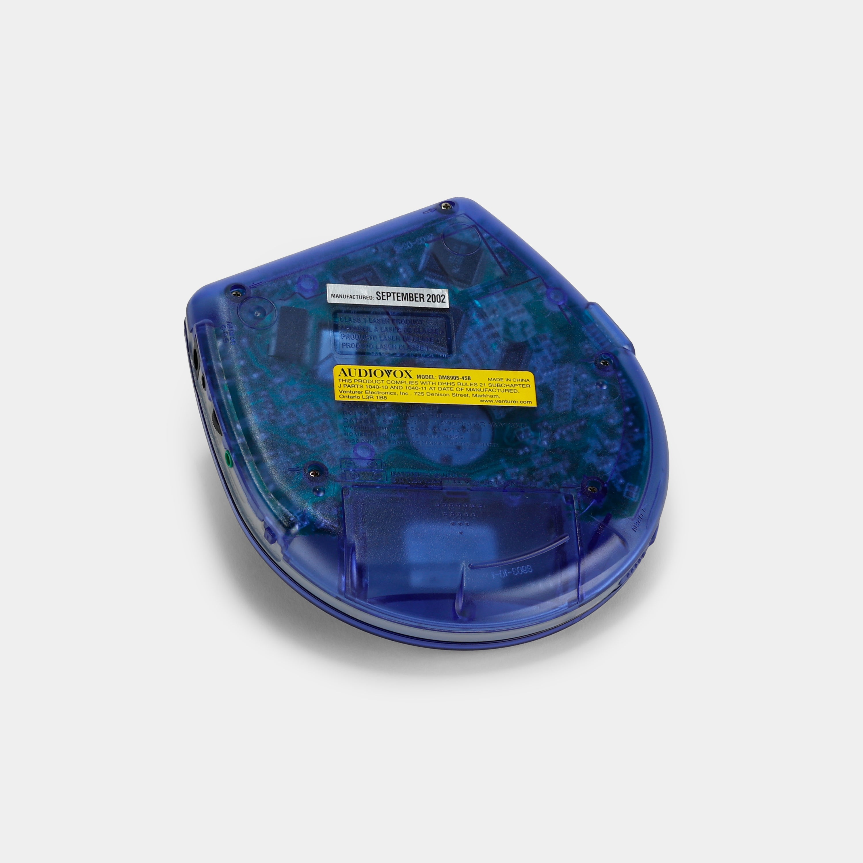 Audiovox DM8905-45B Blue Portable CD Player