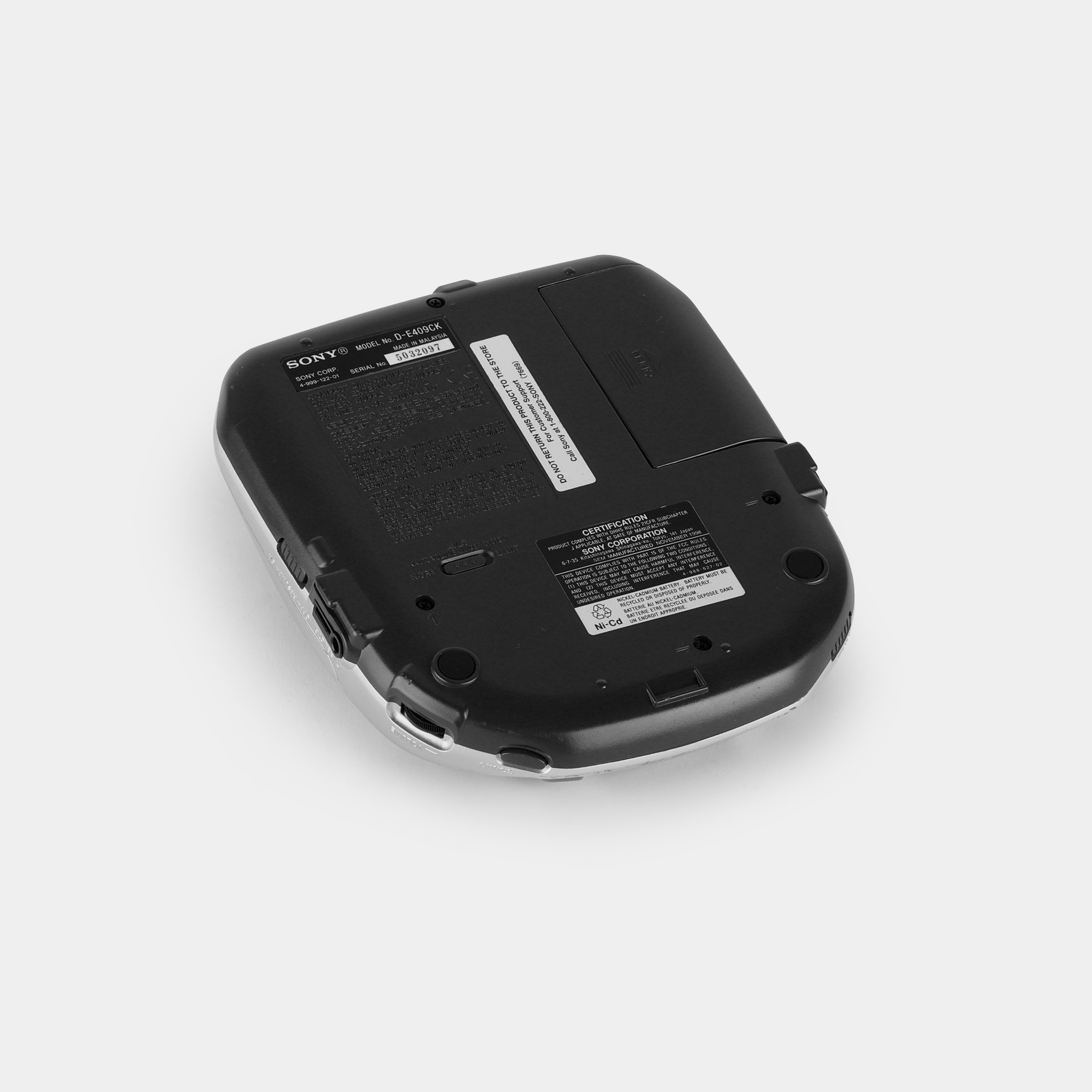 Sony Discman D-E409CK Portable CD Player – Retrospekt