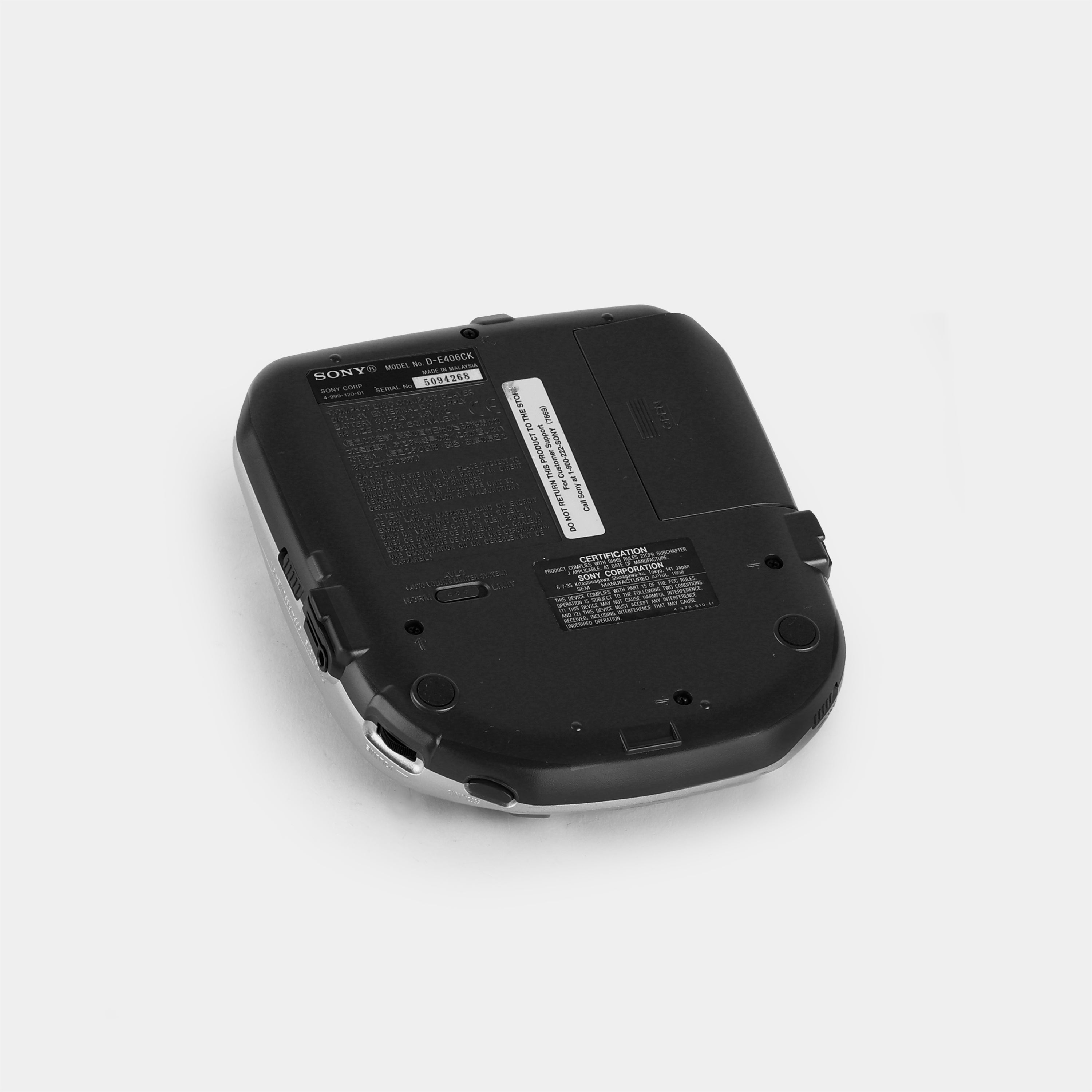Sony Discman D-E406CK Portable CD Player – Retrospekt