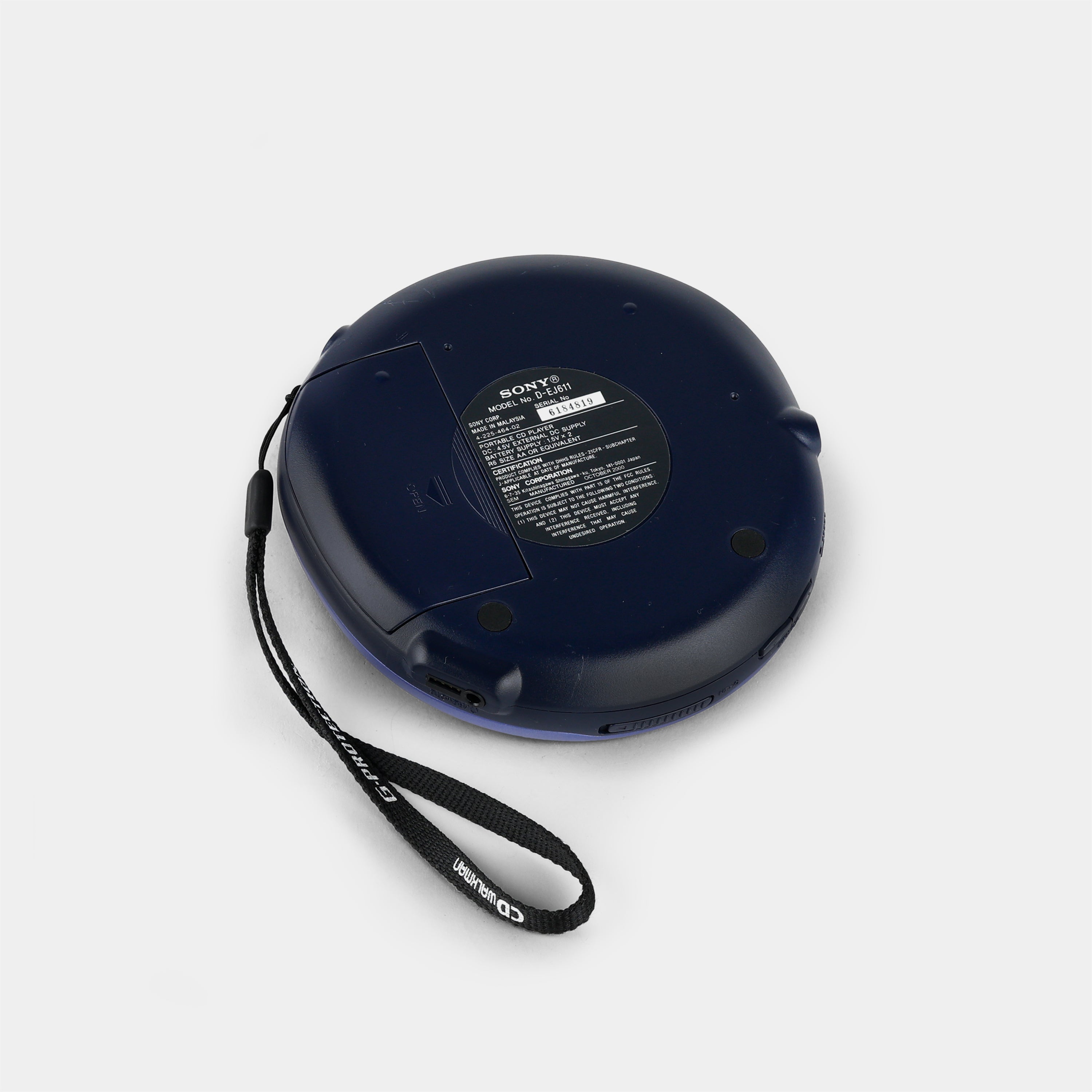 Sony Walkman D-EJ611 Blue Portable CD Player