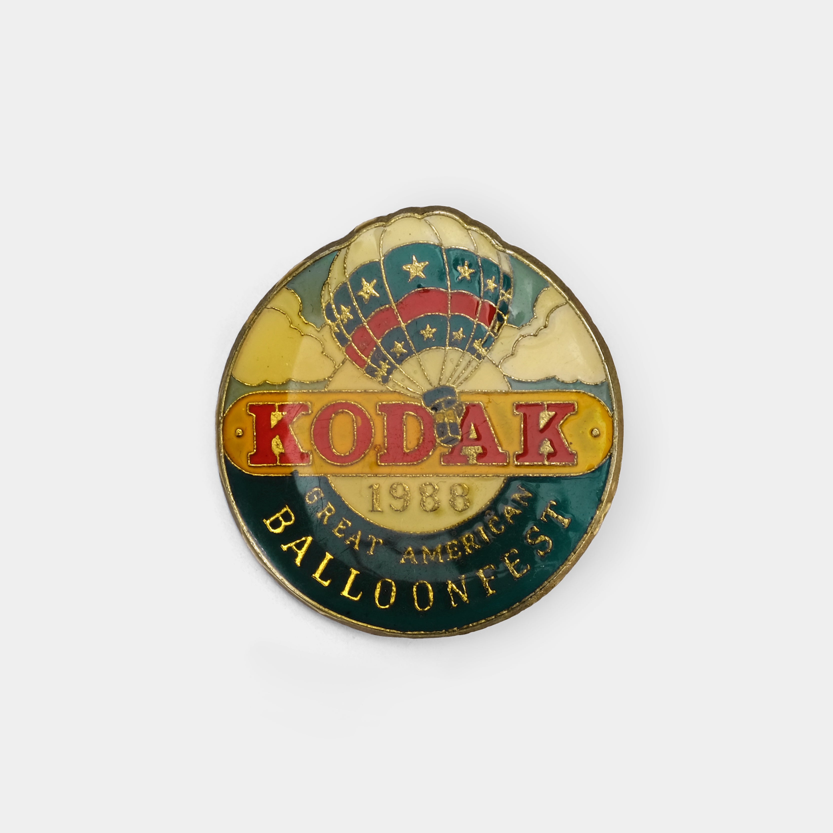 Kodak Great American Balloonfest 1988 Vintage Enamel Pin