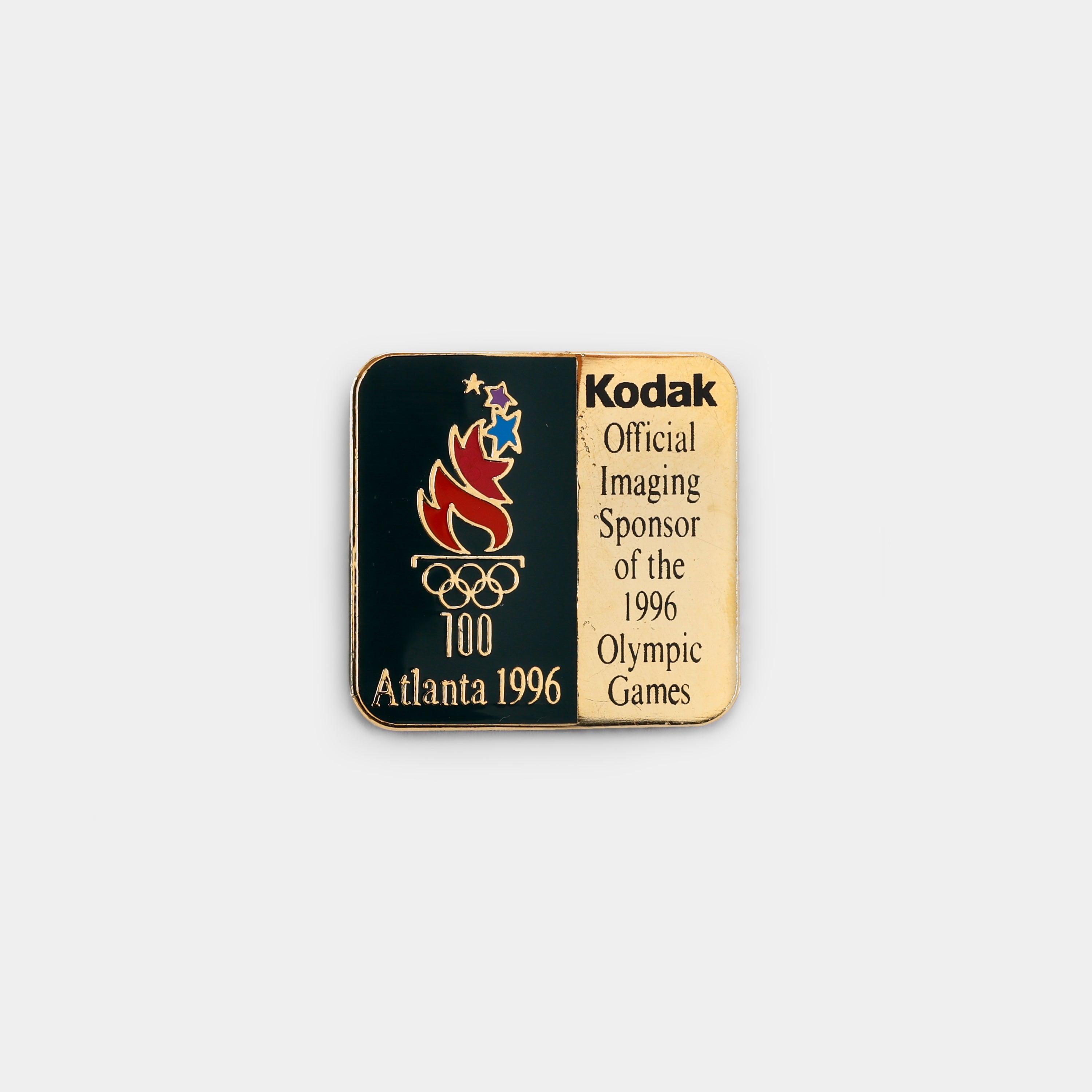 Kodak Official Imaging Sponsor of the 1996a Olympic Games Vintage Enamel Pin