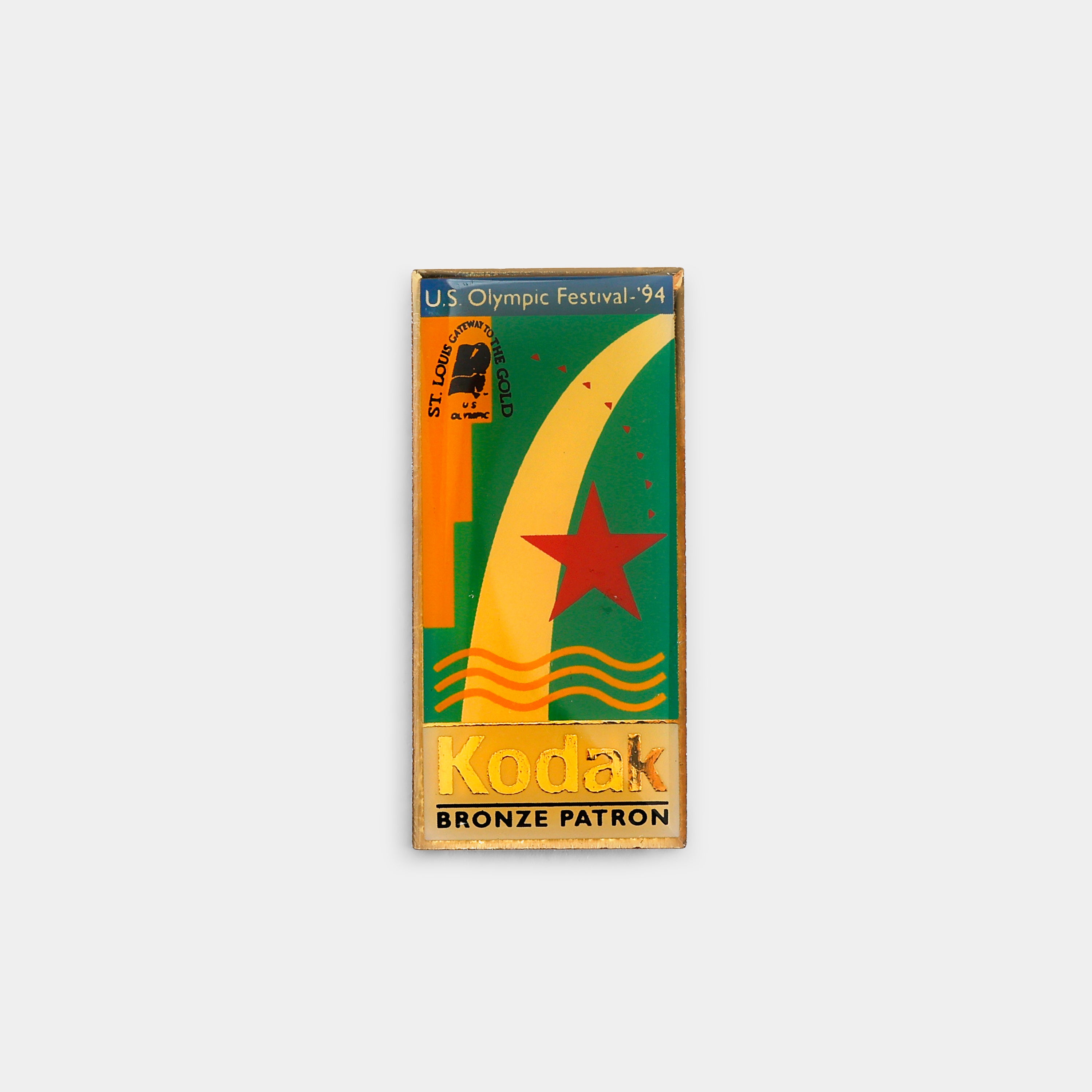 Kodak U.S. Olympic Festival '94 Bronze Patron Vintage Enamel Pin